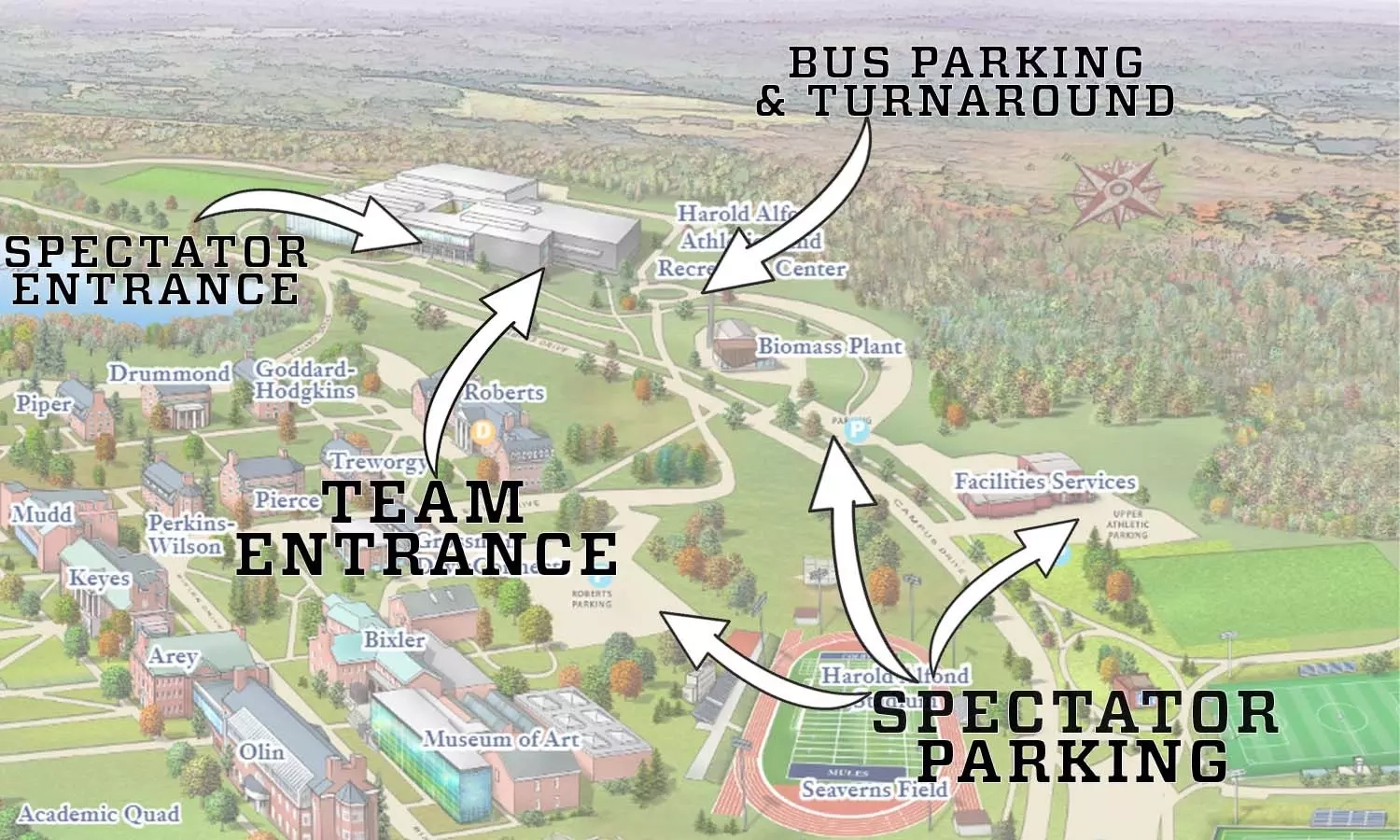 Directions Parking Colby College Directions Parking Colby College