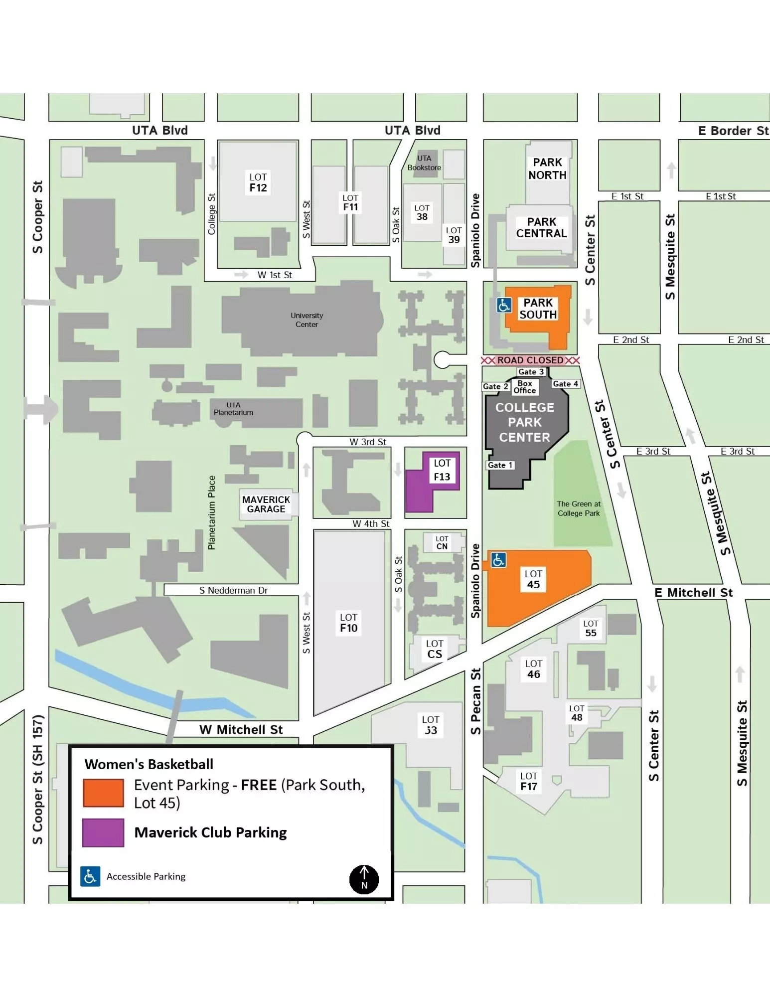 ut arlington campus map