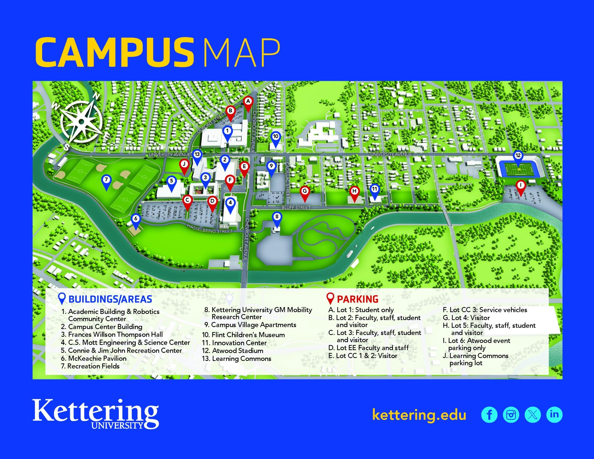 Directions To Campus Kettering University Directions To Campus Kettering University