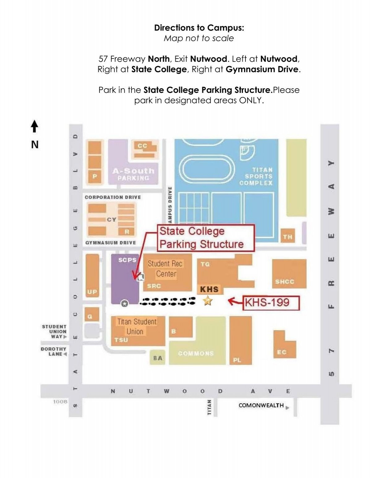 Directions To Campus Map Not To Scale 57 Freeway North Exit Directions To Campus Map Not To Scale 57 Freeway North Exit