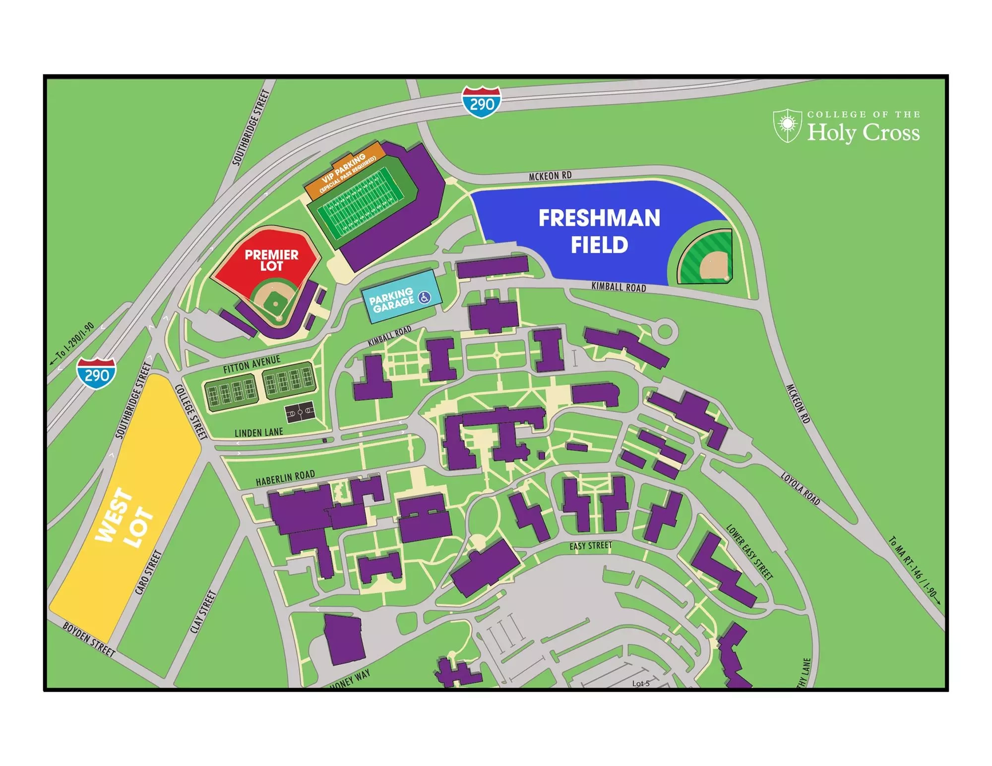 Directions To Holy Cross And Parking Holy Cross Athletics