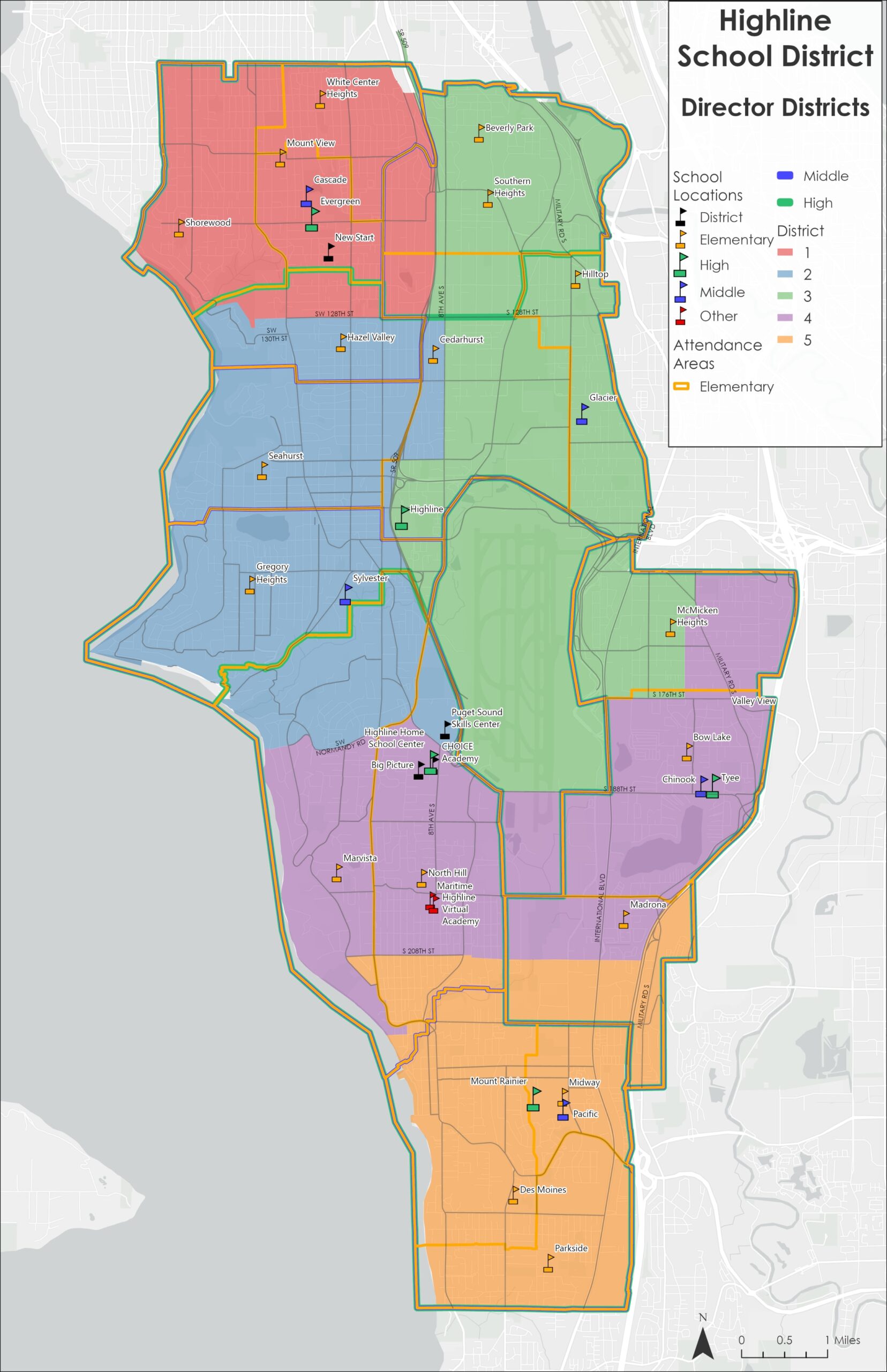 highline campus map