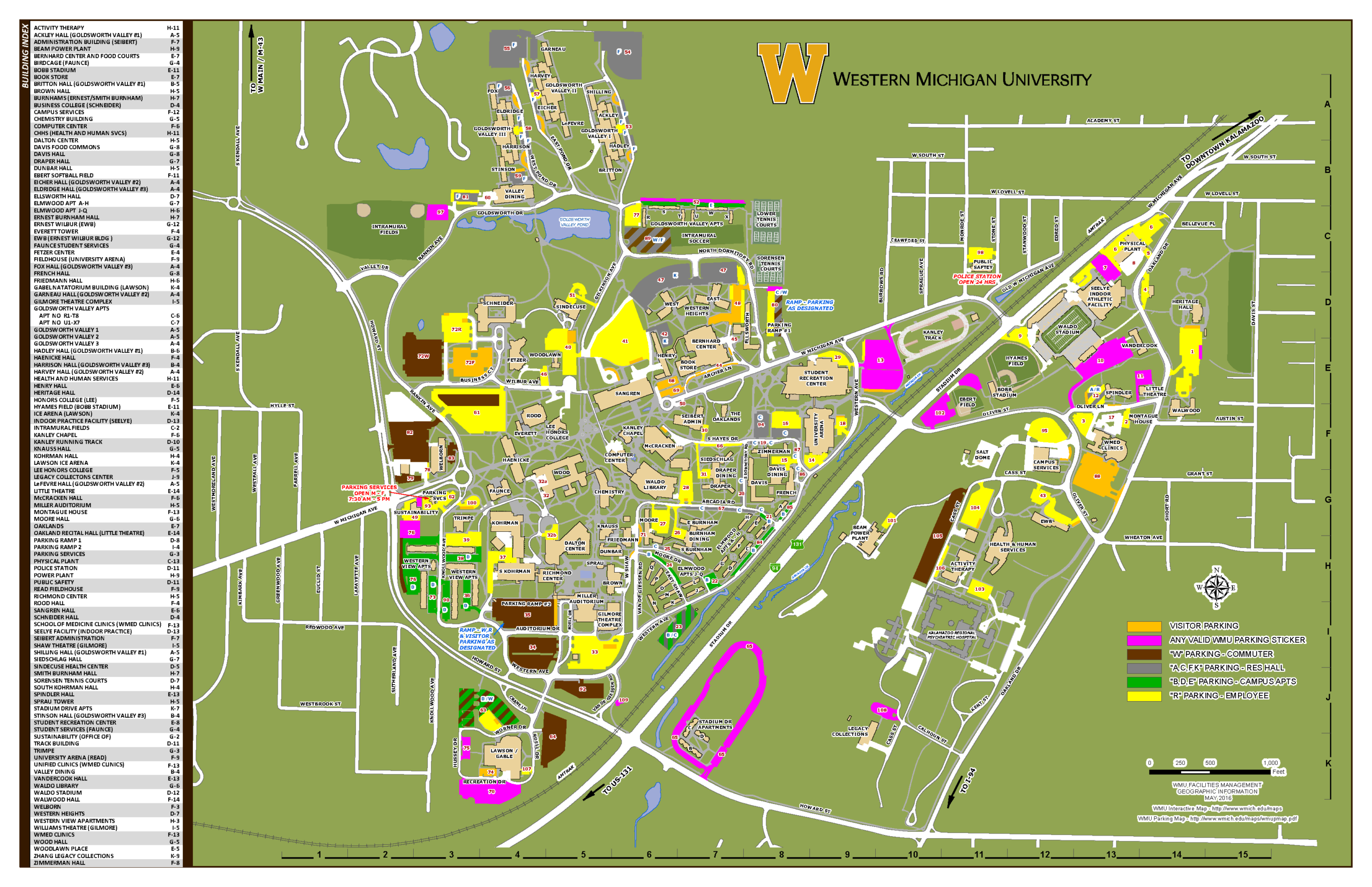 western michigan university campus map western michigan university campus map