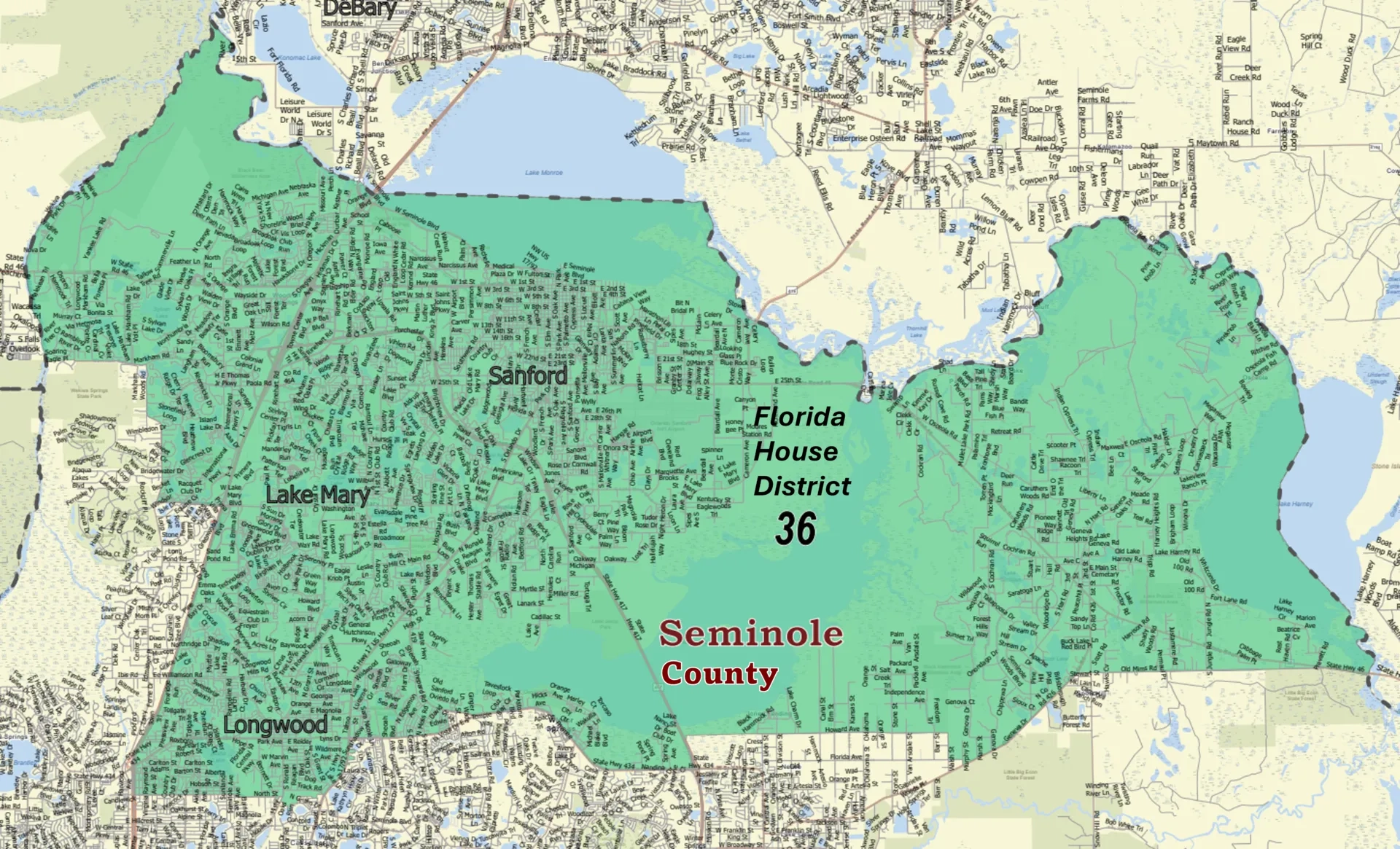 florida seminole county map florida seminole county map