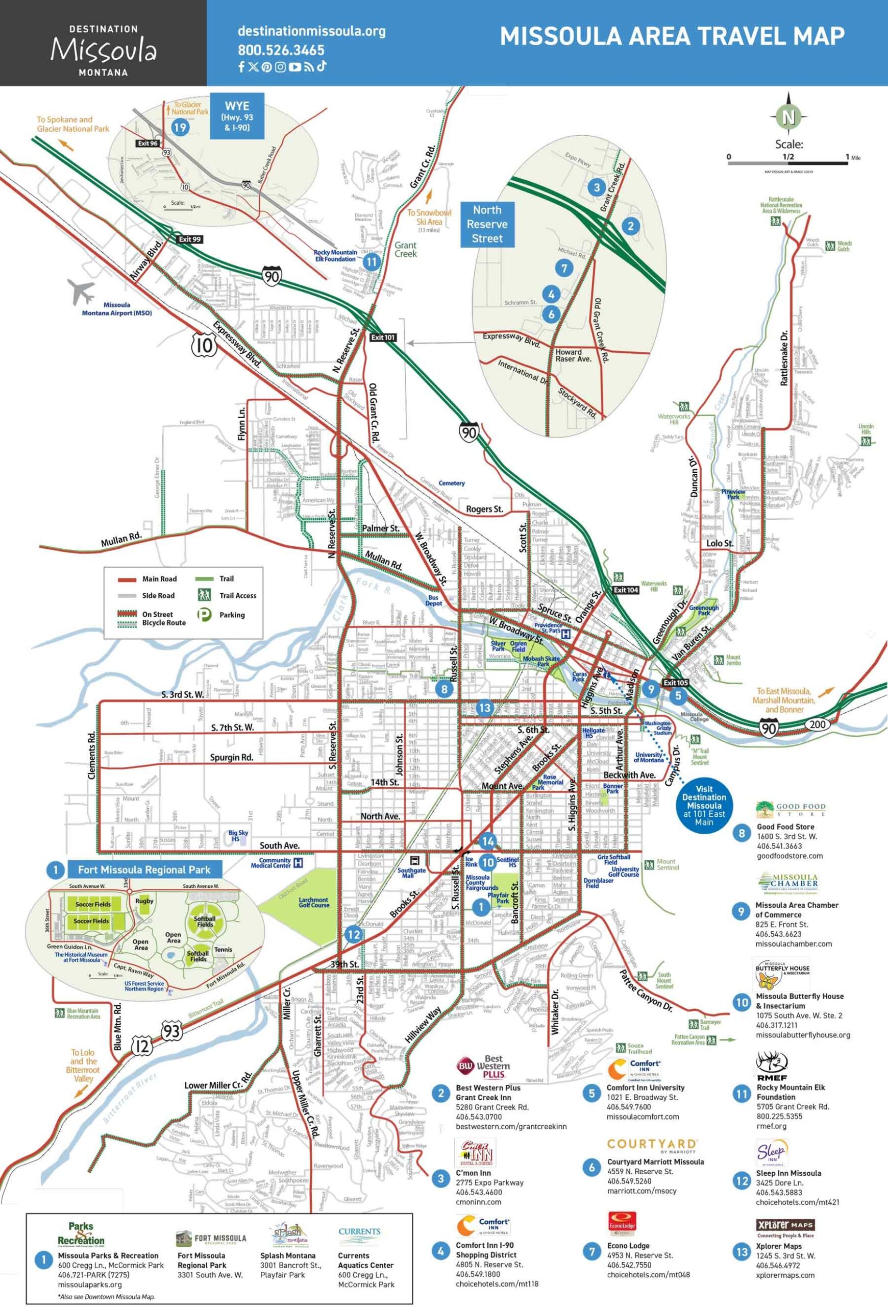 Downloadable Map Destination Missoula