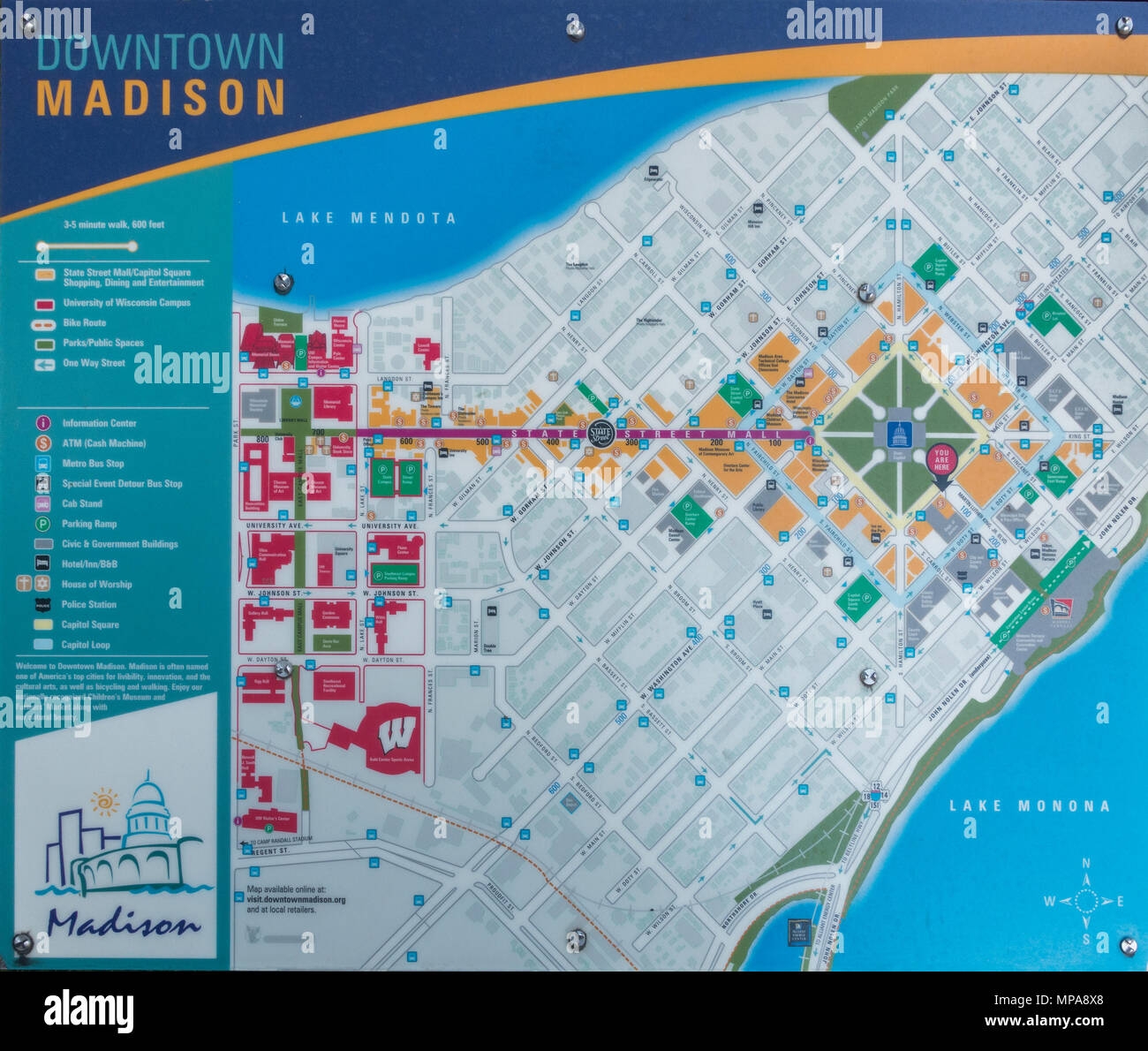 madison wi city map