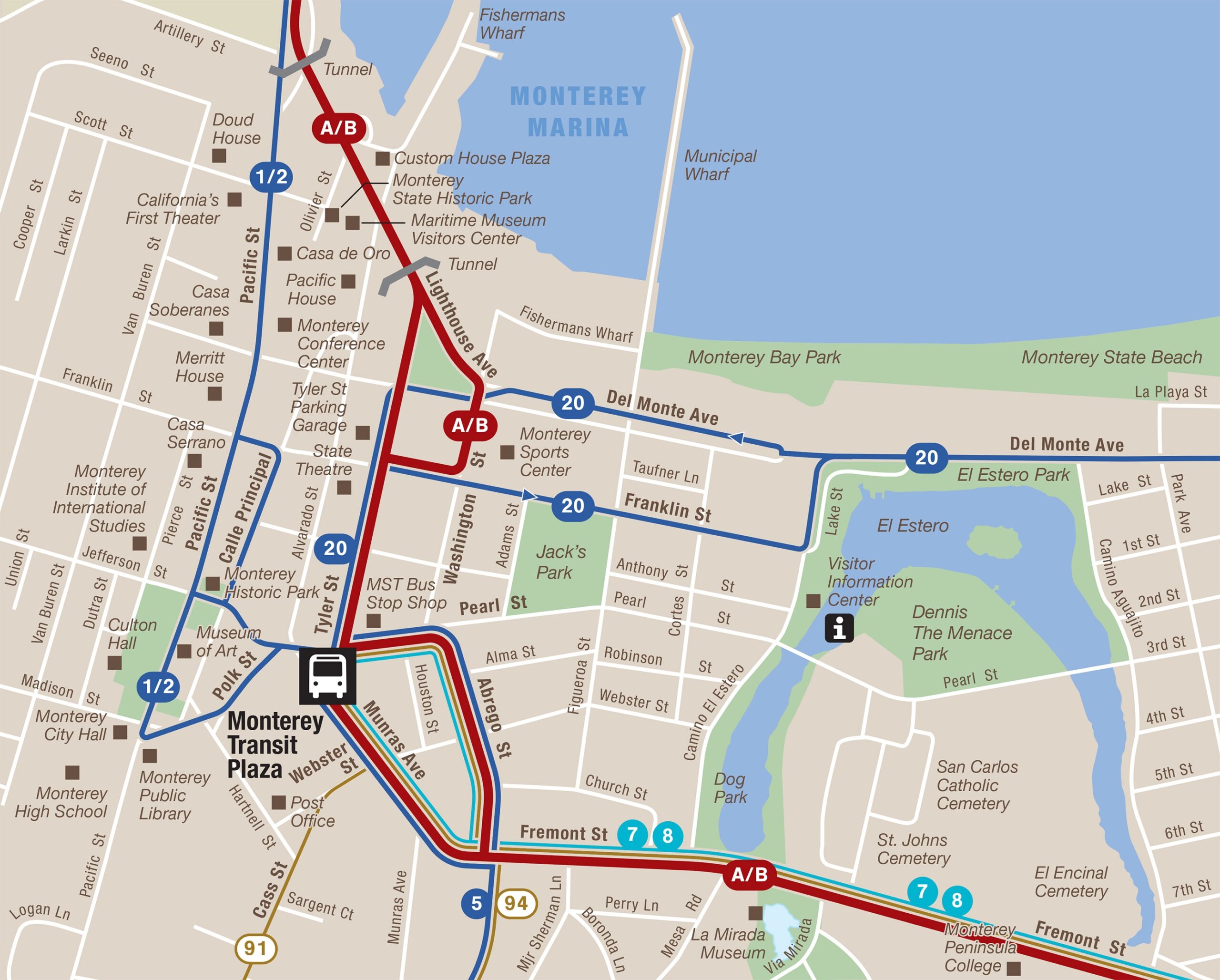 Downtown Monterey Monterey Salinas Transit Downtown Monterey Monterey Salinas Transit