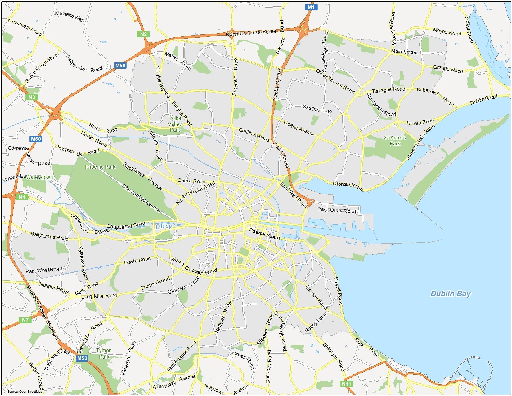 Dublin Map Ireland GIS Geography Dublin Map Ireland GIS Geography