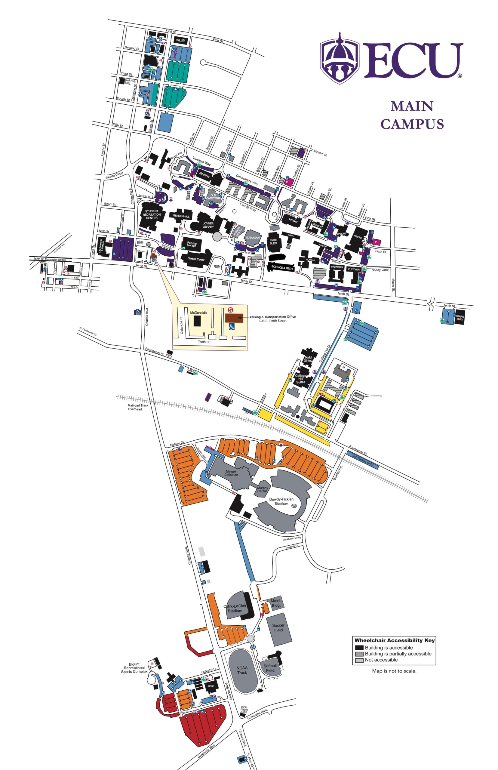 ecu campus map ecu campus map