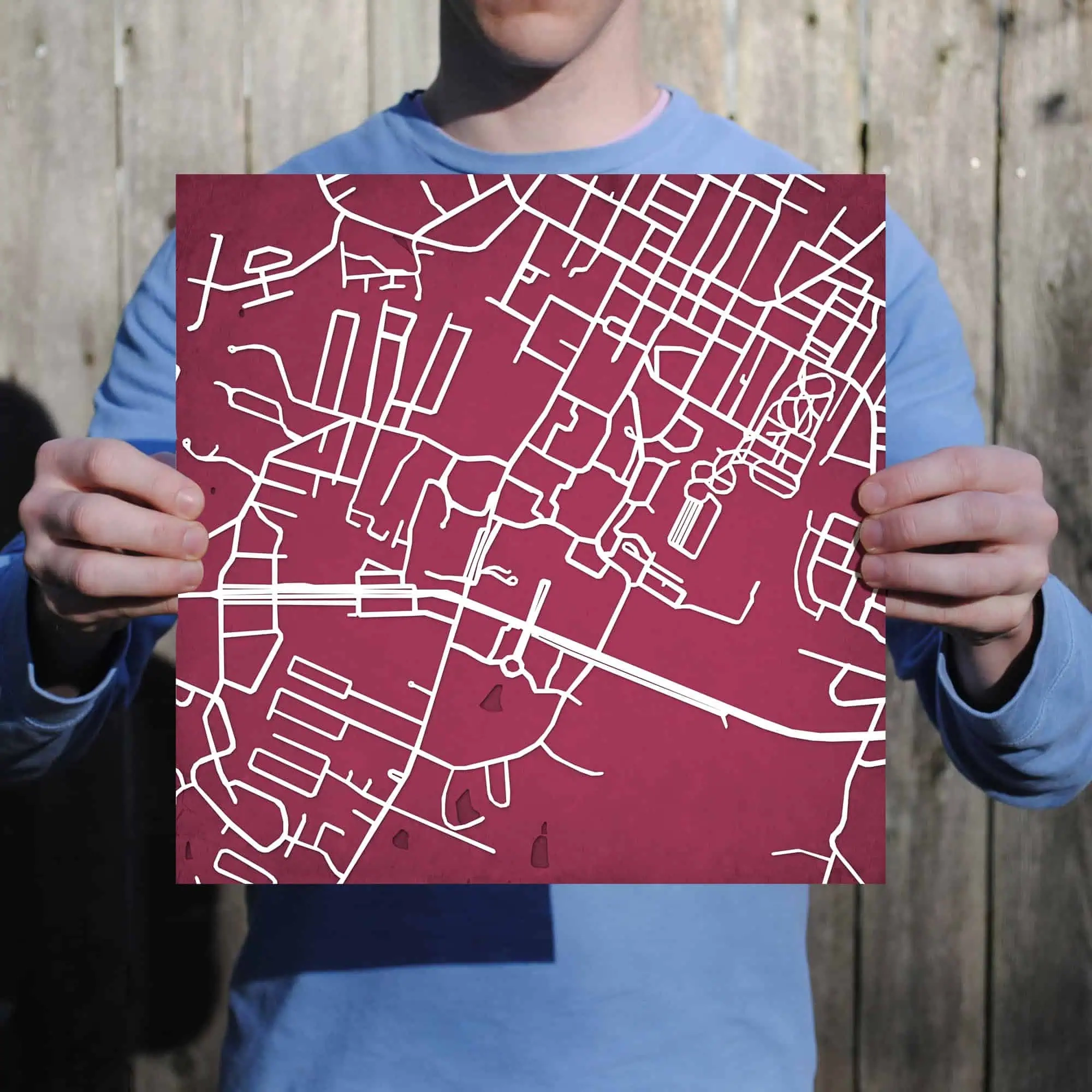 Eastern Kentucky University Campus Map Art City Prints