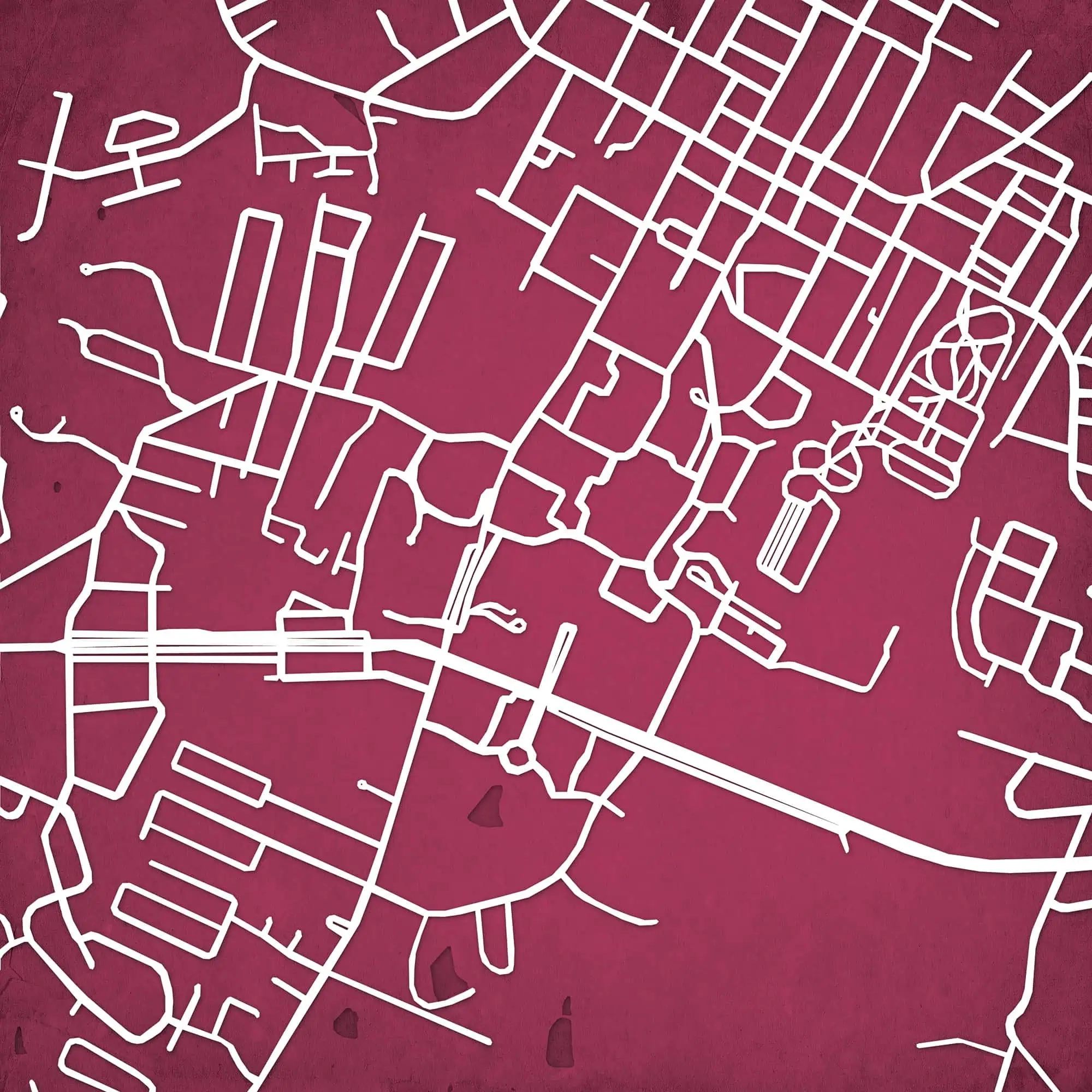 Eastern Kentucky University Campus Map Art City Prints