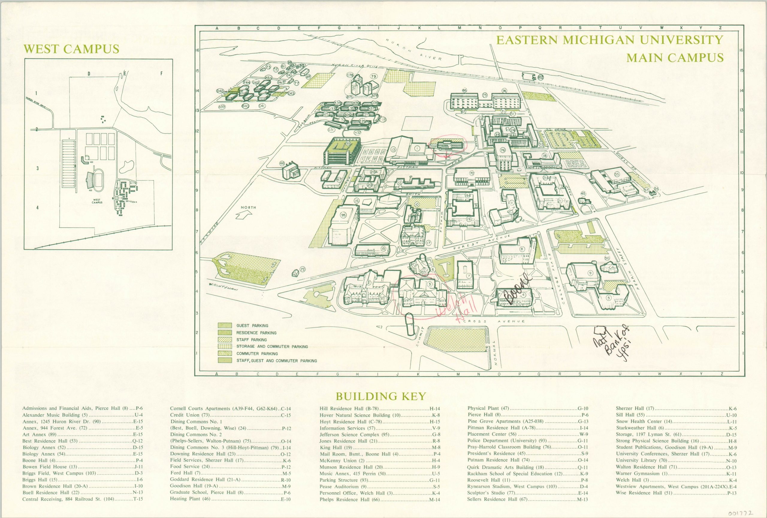 Eastern Michigan University Main Campus Curtis Wright Maps Eastern Michigan University Main Campus Curtis Wright Maps