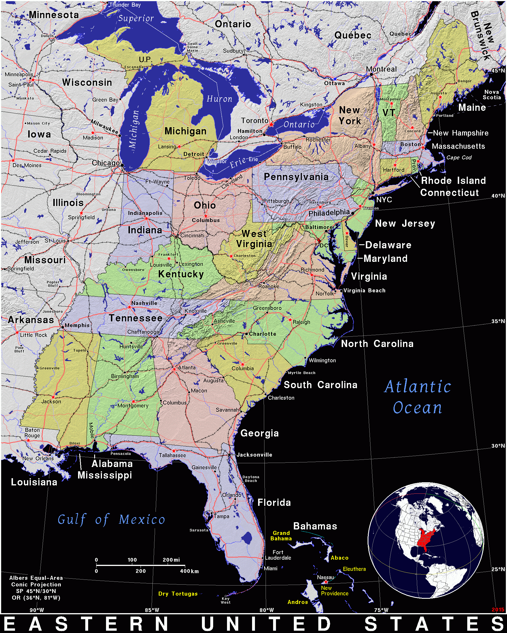 Eastern United States Public Domain Maps By PAT The Free Open Worksheets Library
