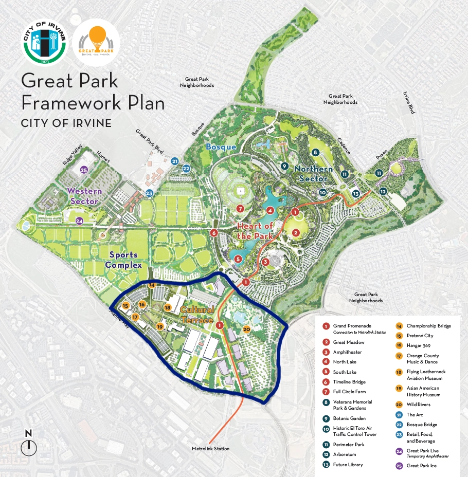orange county great park map