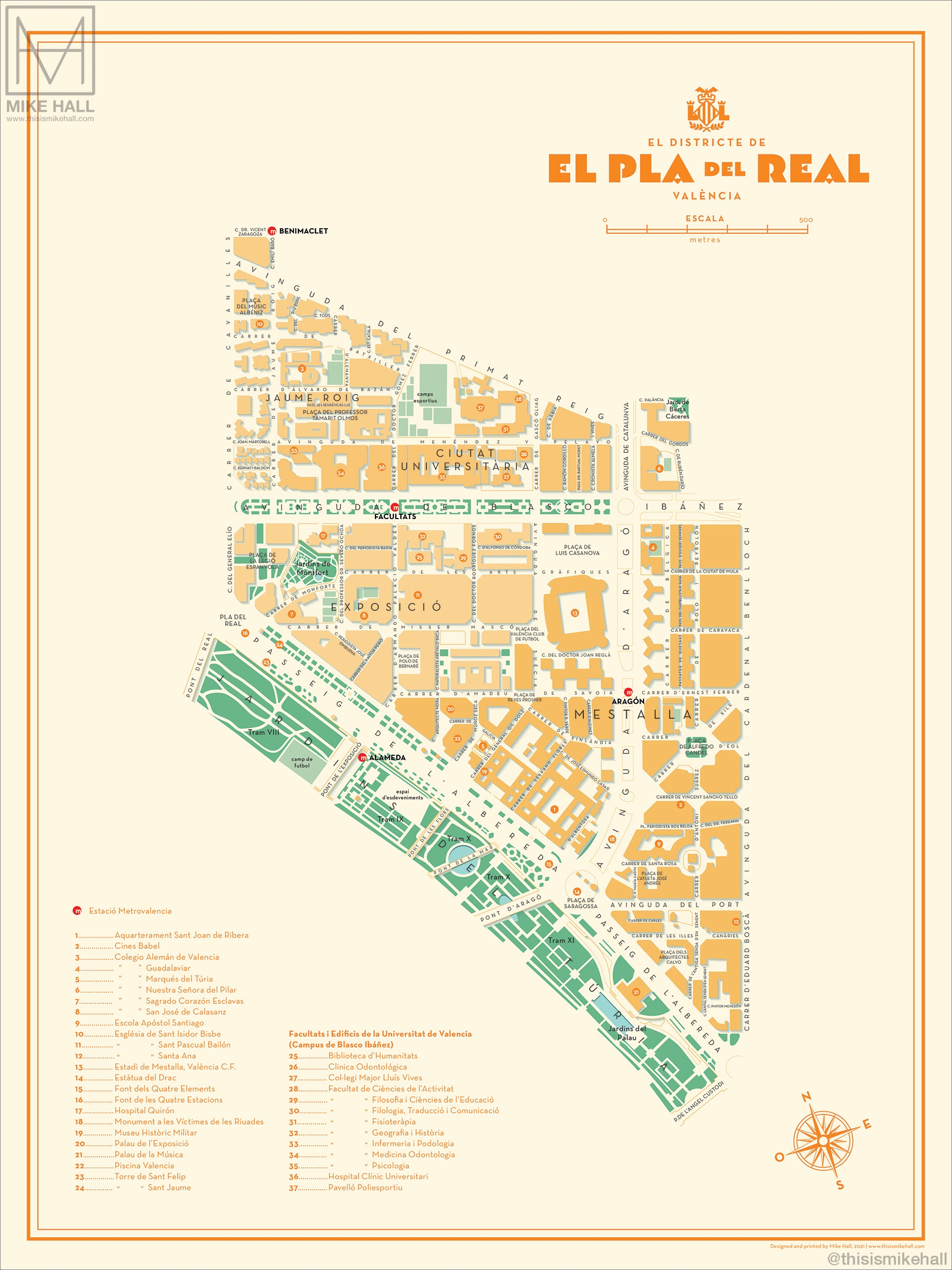 El Pla Del Real A Small District To The East Of The City Centre Which Includes The Main Campus Of The University Of Valencia And The Mestalla Football Stadium 18 Images Behance