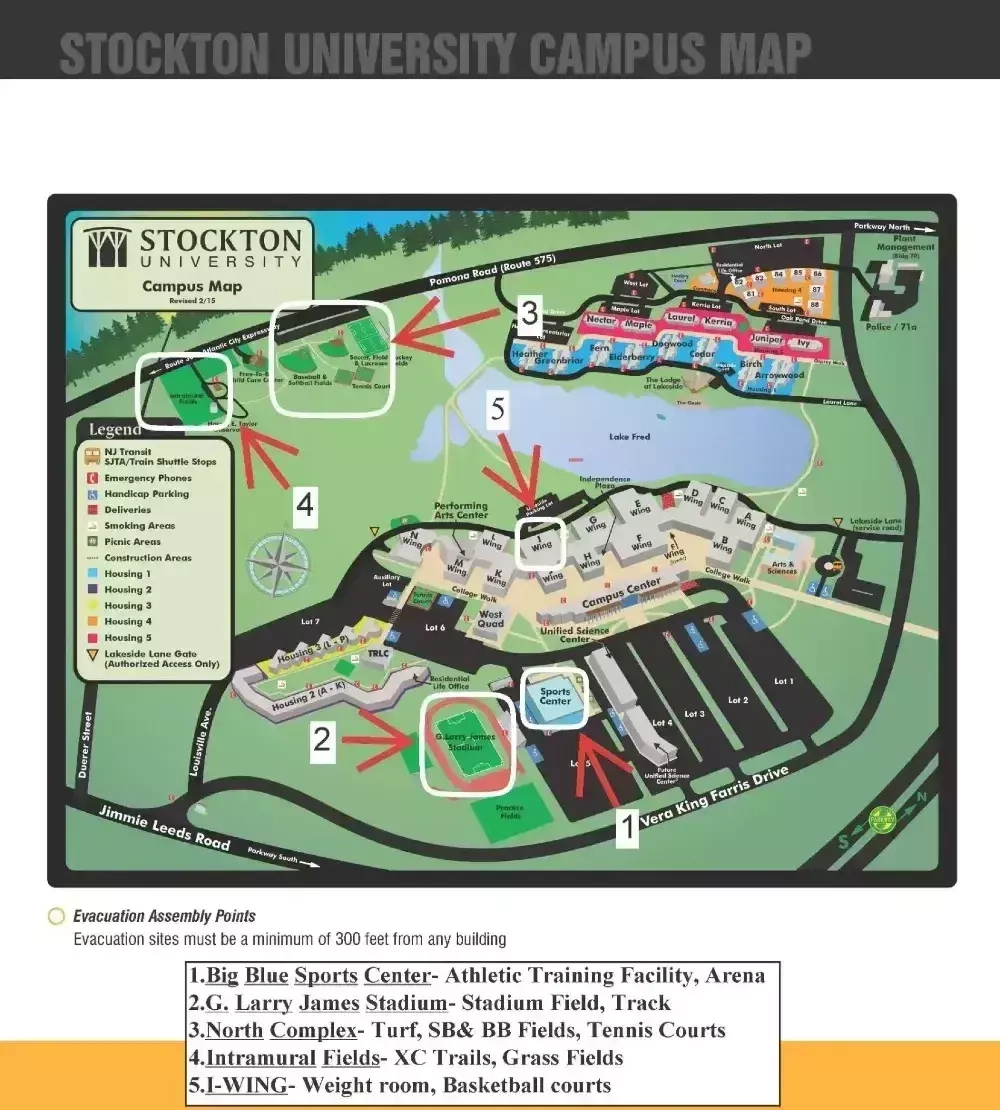 stockton campus map