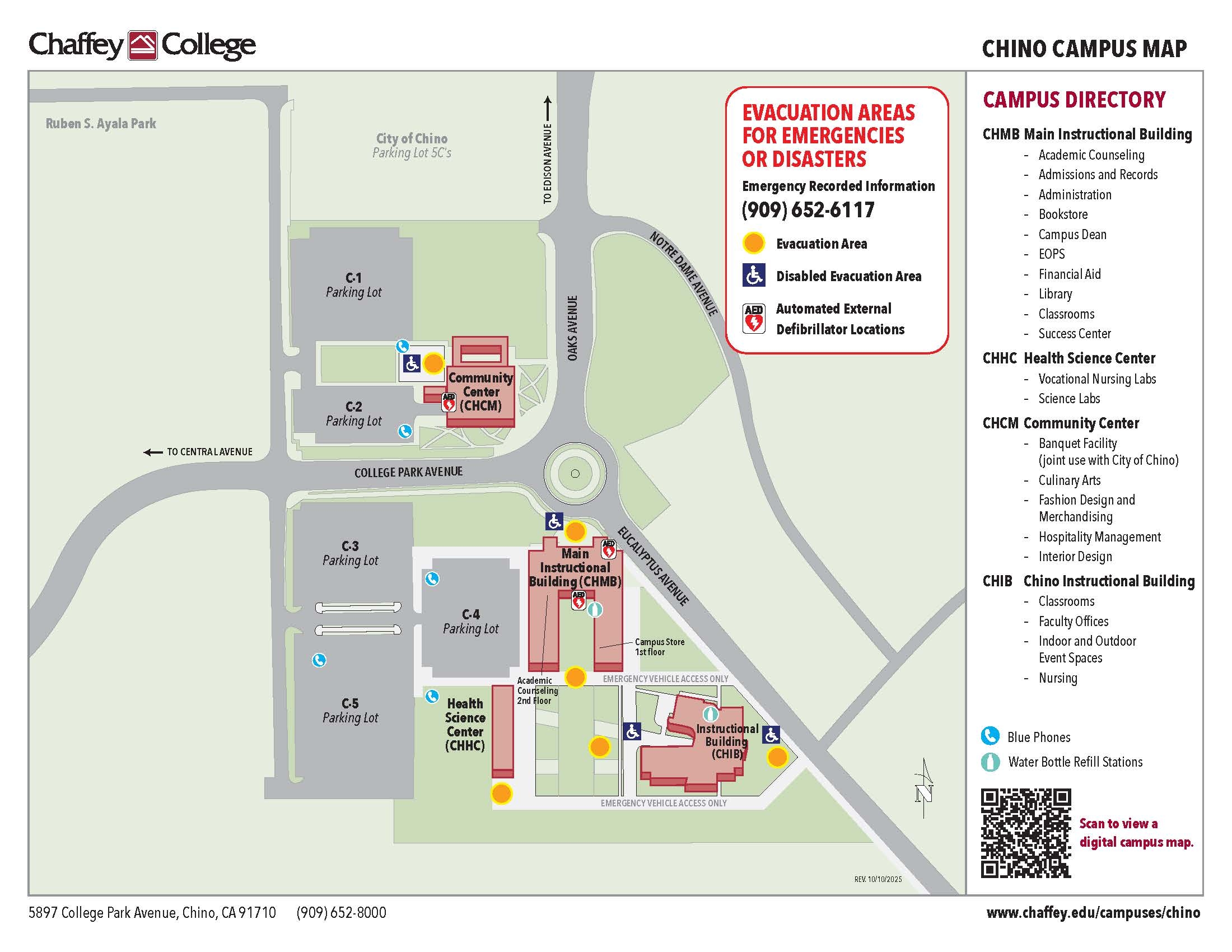 Emergency Evacuation Route Maps Chaffey College Emergency Evacuation Route Maps Chaffey College