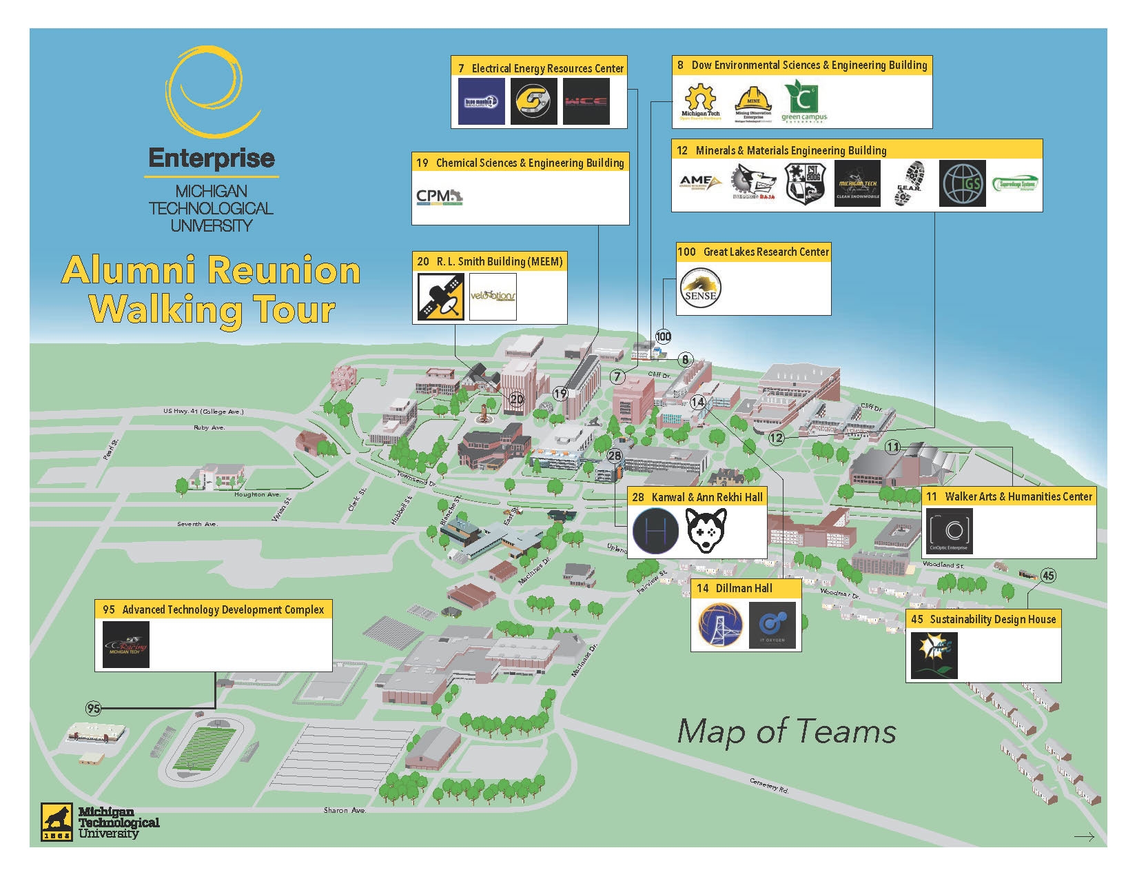 mtu campus map
