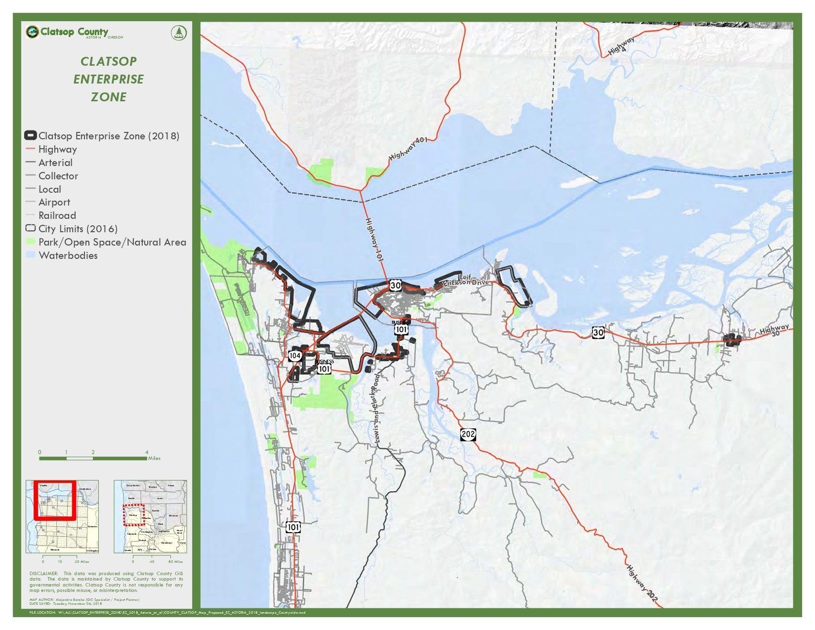Enterprise Zone Clatsop Business