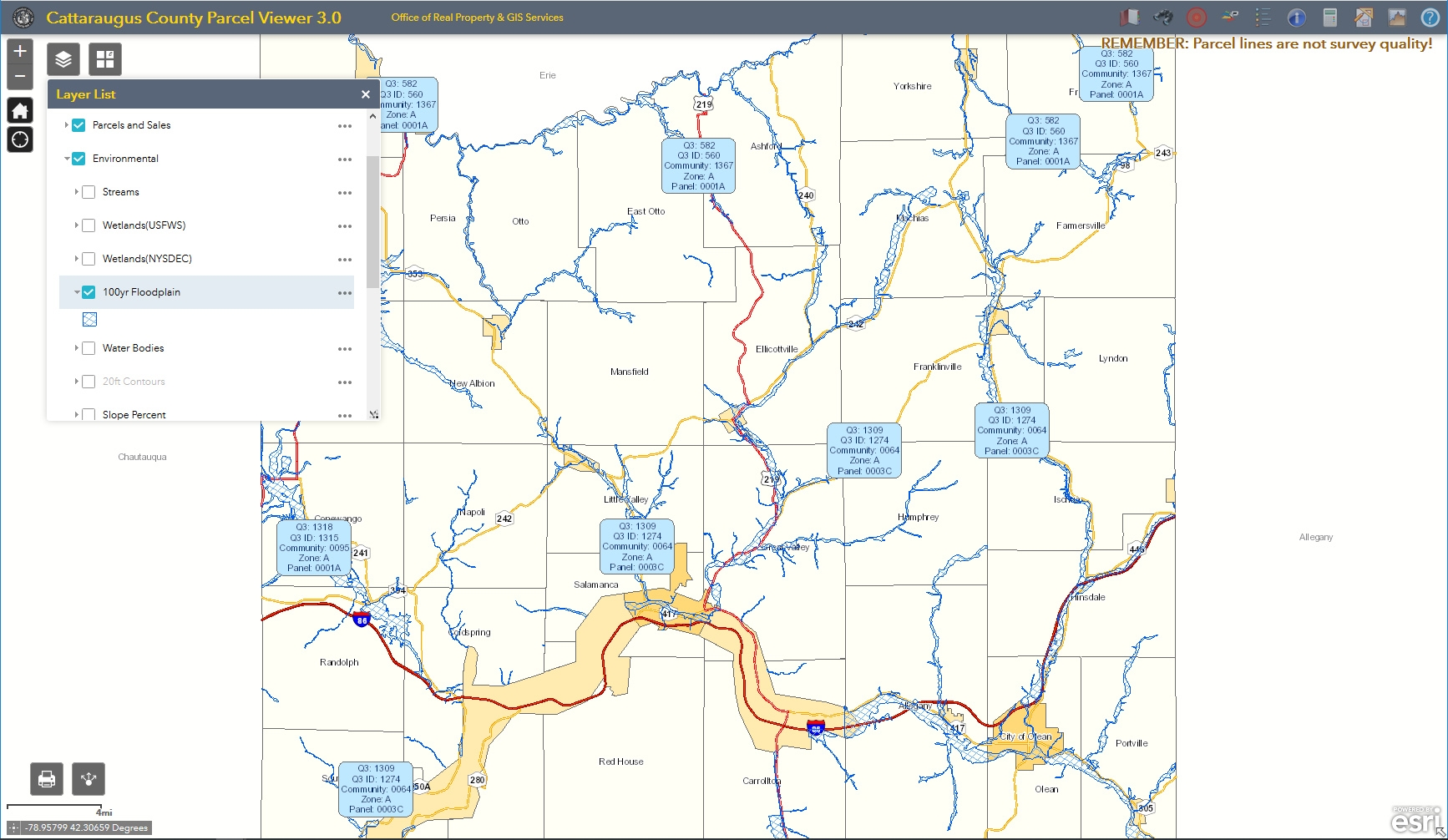 catt county tax map