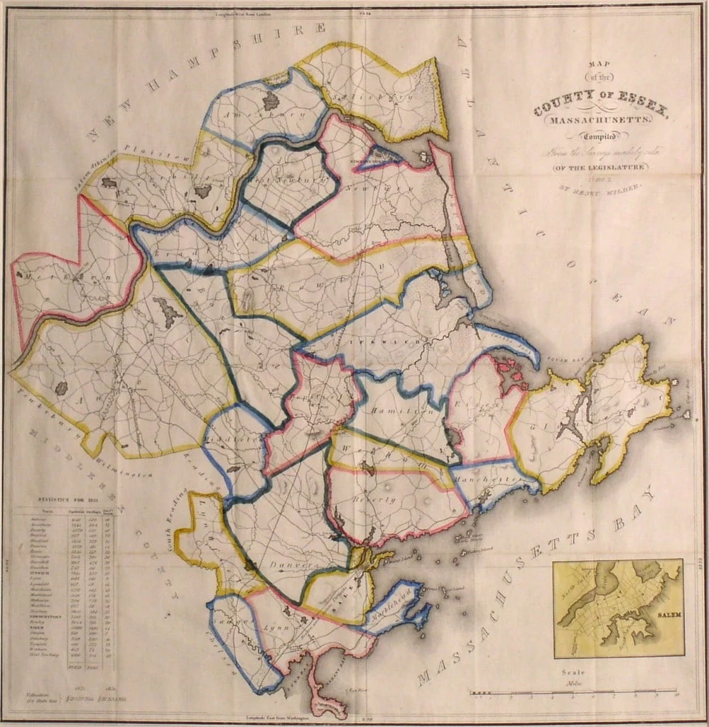 Essex County Massachusetts 1832 WardMaps LLC