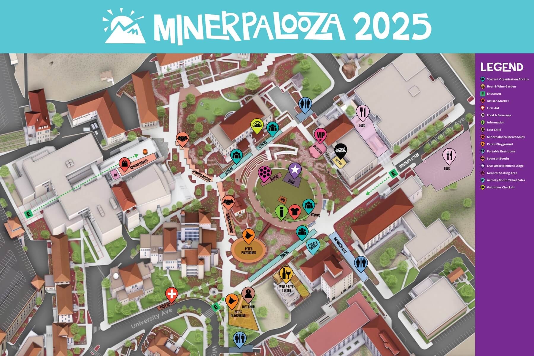 Event Map Parking Minerpalooza
