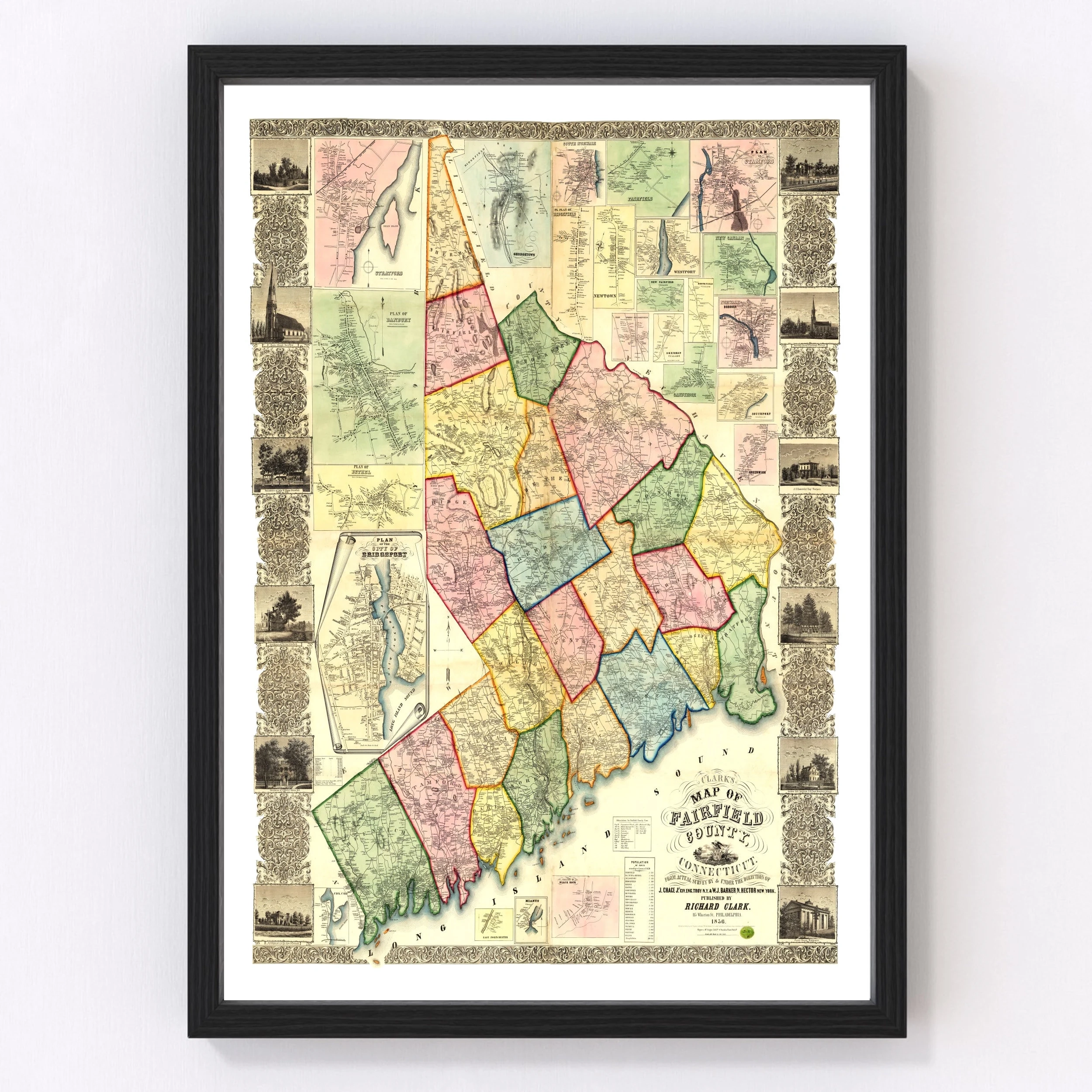 map of fairfield county ct