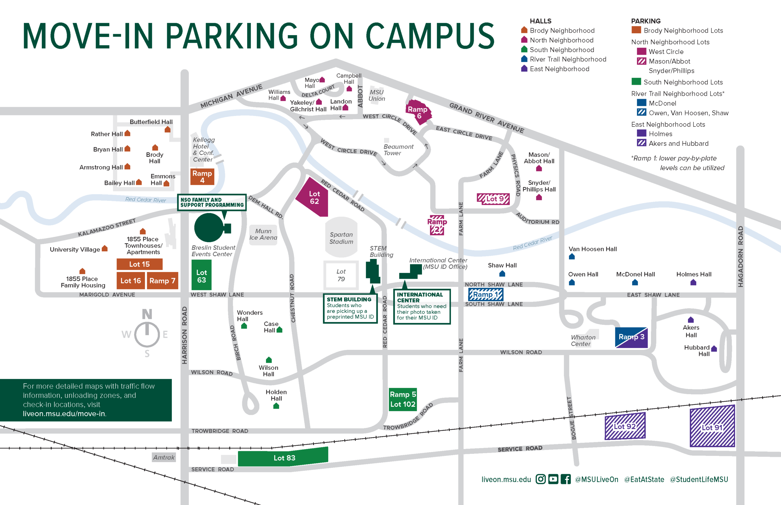 Fall 2025 Move In Parking Map Live On Michigan State University Fall 2025 Move In Parking Map Live On Michigan State University