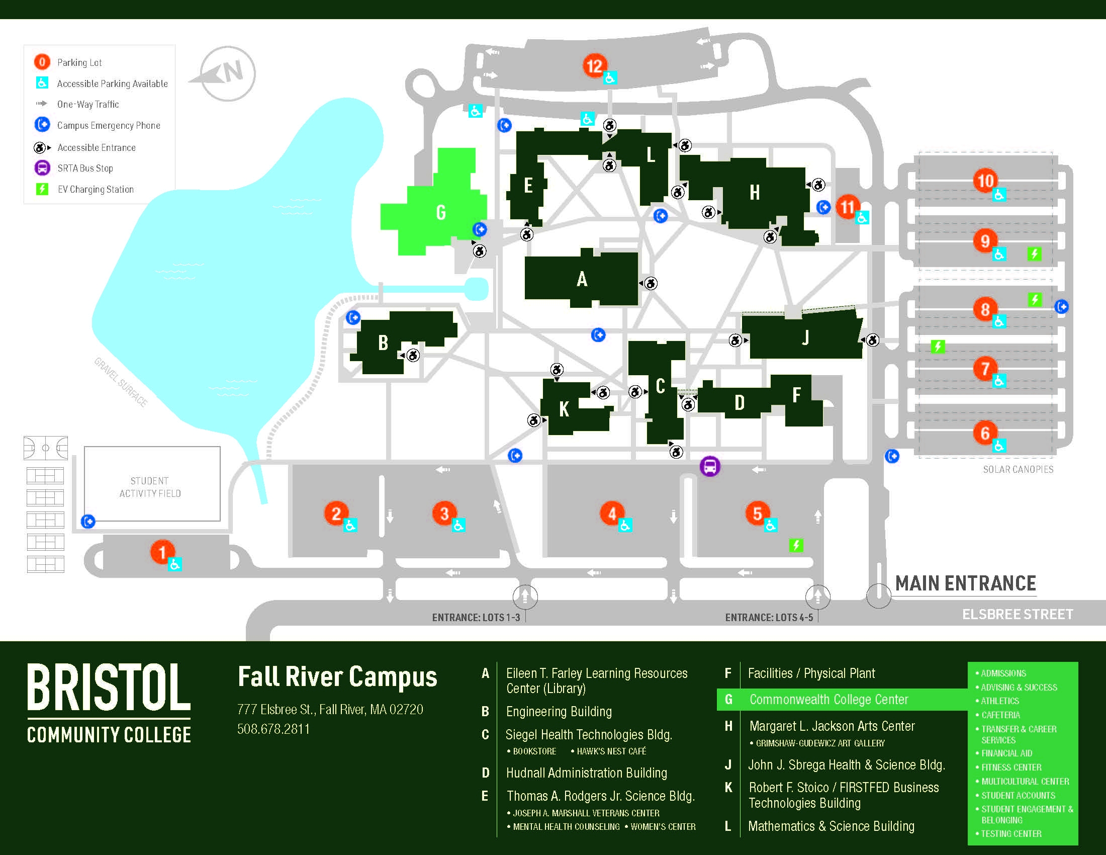 Fall River Campus Map Bristol Community College Fall River Campus Map Bristol Community College
