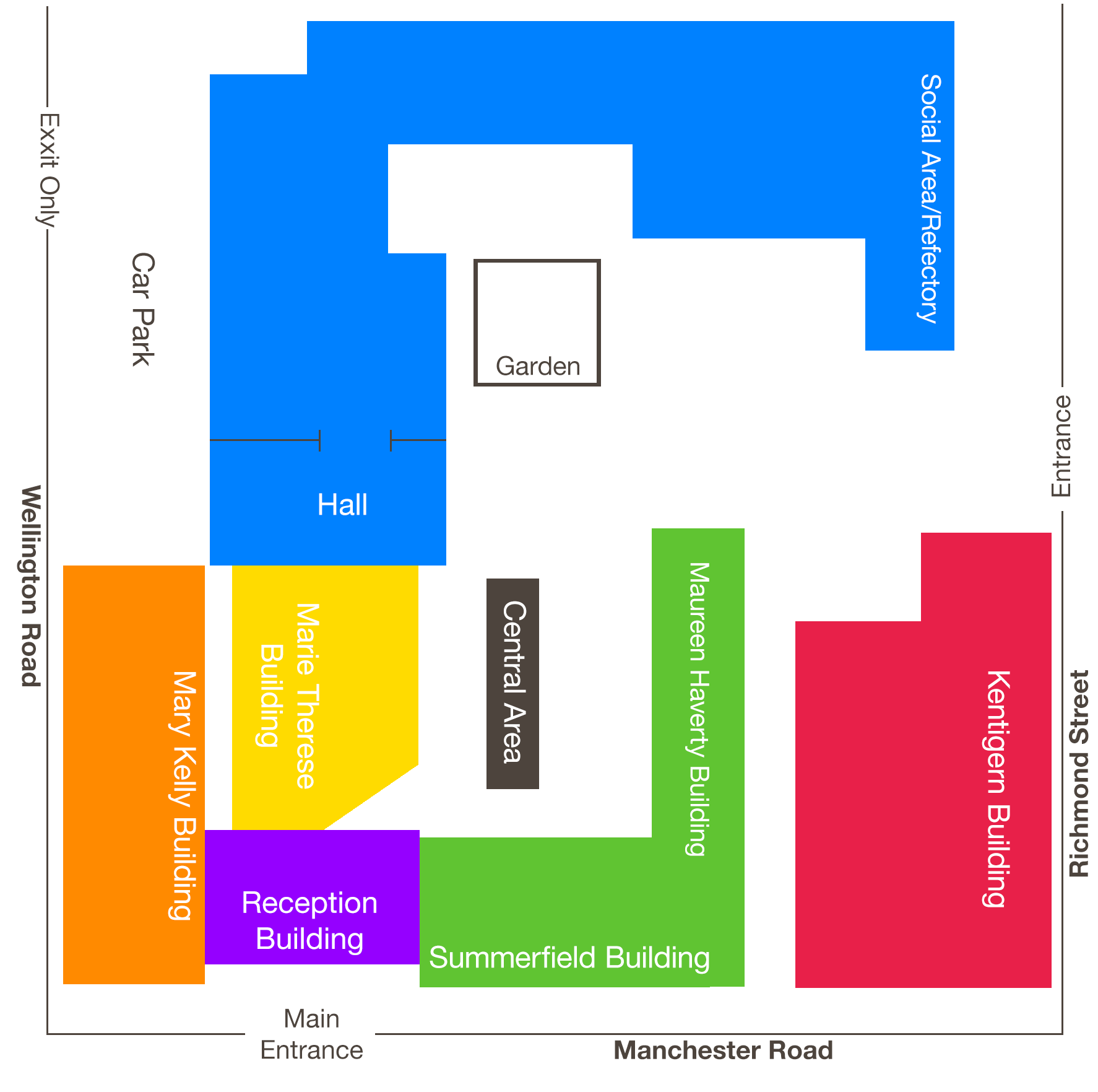 holy cross campus map
