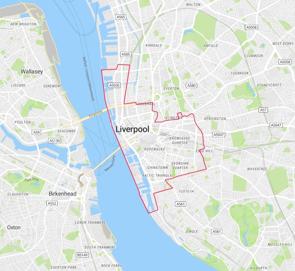 liverpool city map liverpool city map