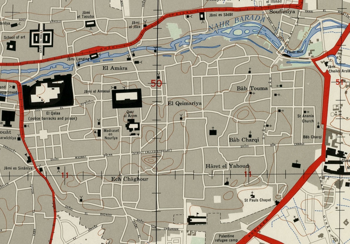 File Map Damascus 1958 1 10000 Crop Old City jpg Wikimedia Commons File Map Damascus 1958 1 10000 Crop Old City jpg Wikimedia Commons