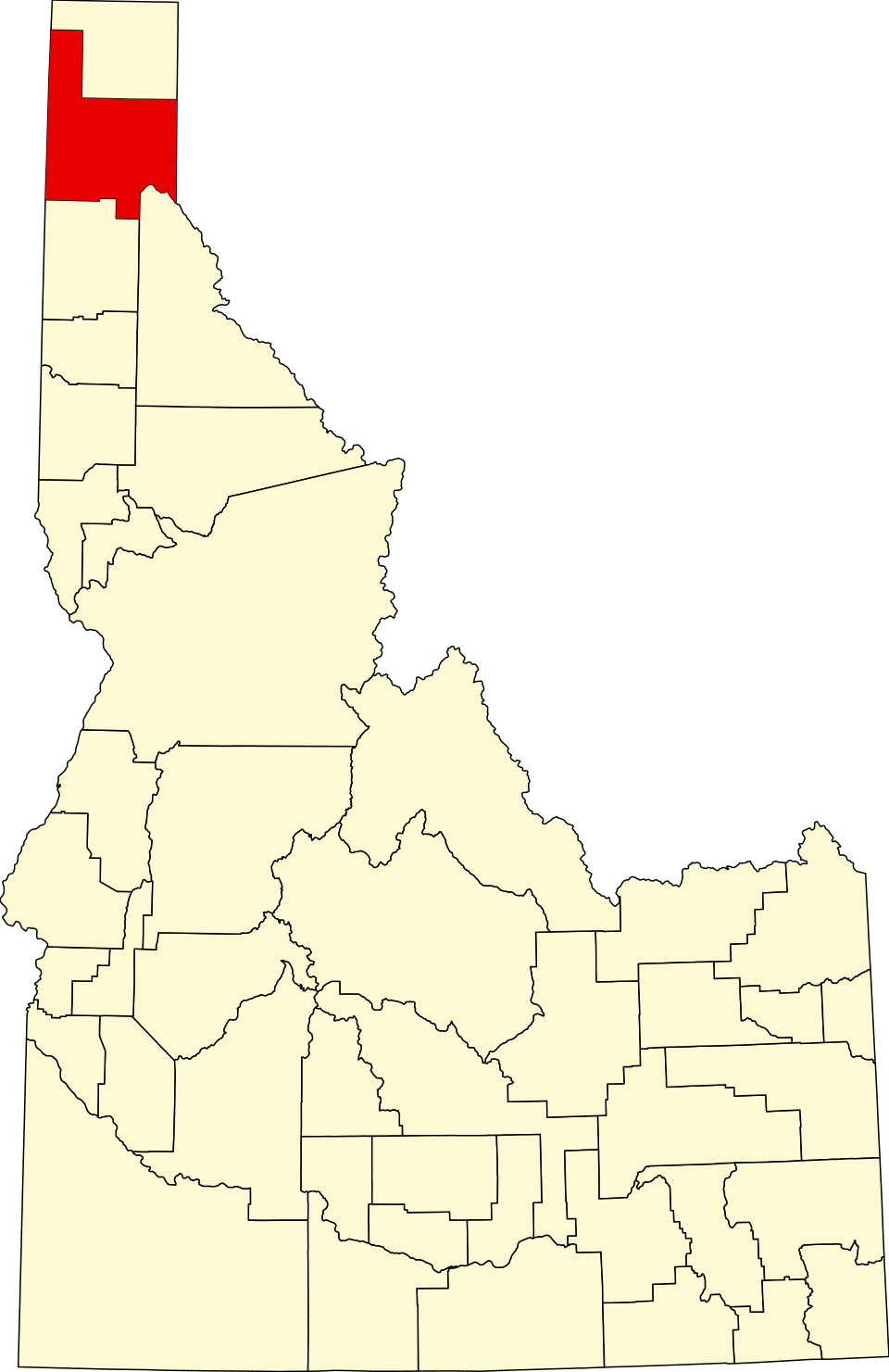 File Map Of Idaho Highlighting Bonner County svg Wikimedia Commons