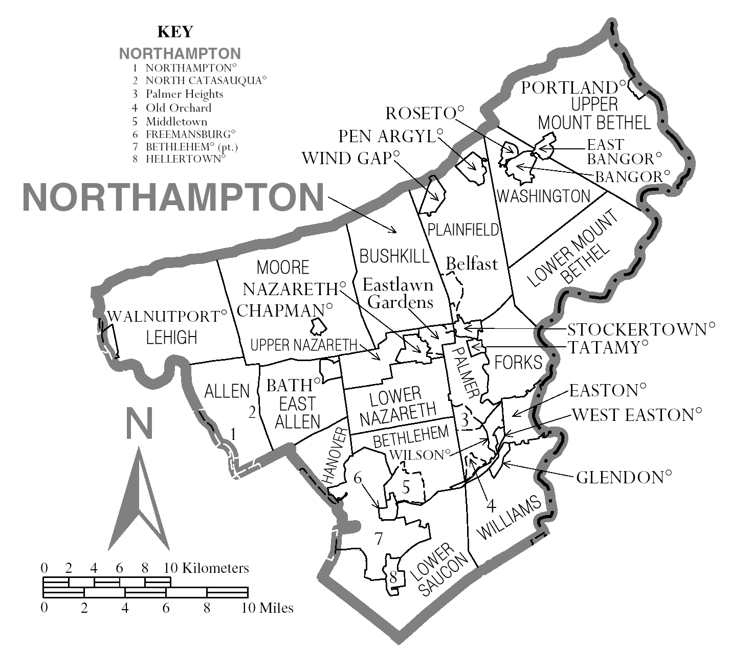 File Map Of Northampton County Pennsylvania png Wikimedia Commons