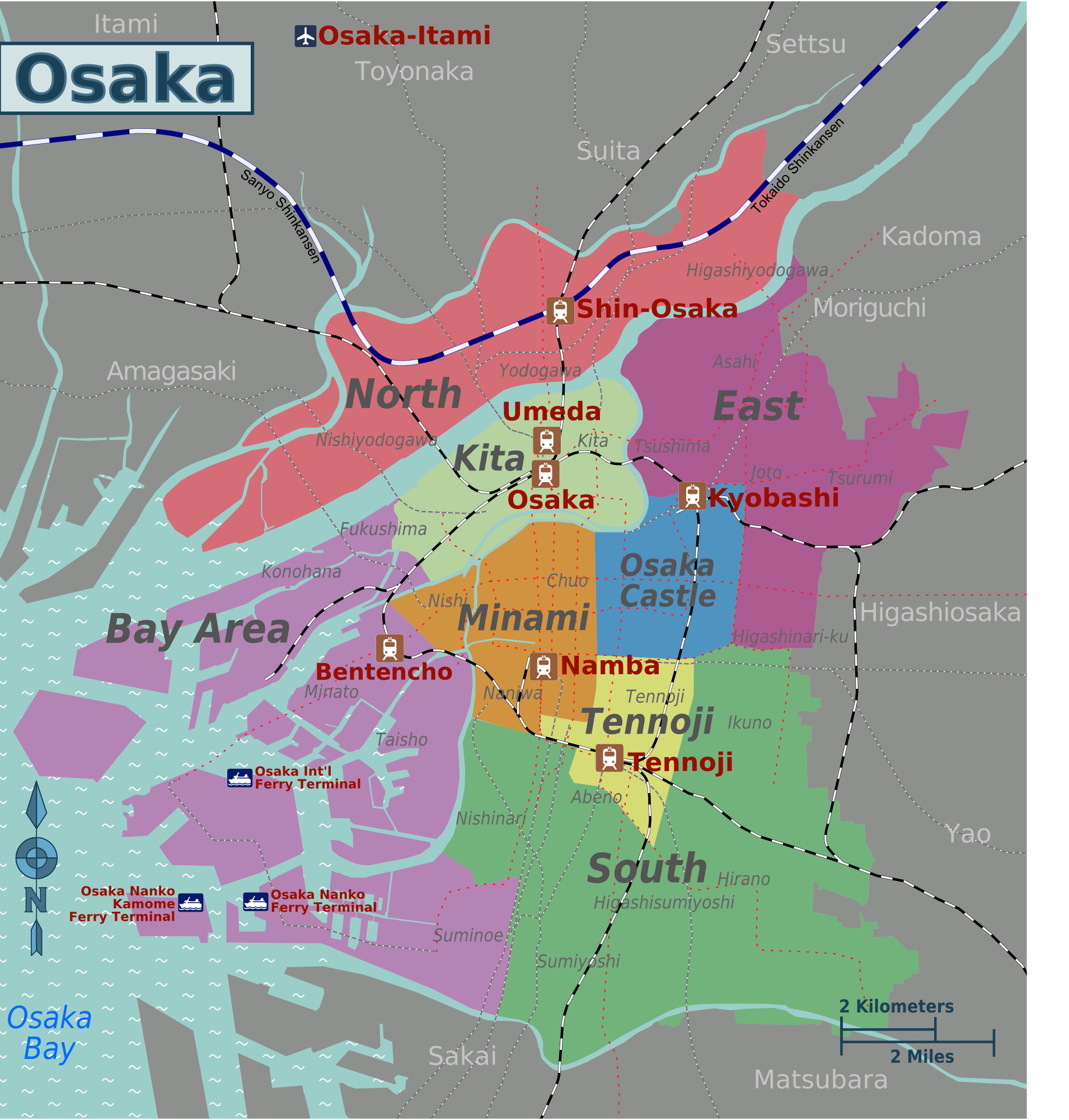 File Osaka City Map png Wikimedia Commons File Osaka City Map png Wikimedia Commons