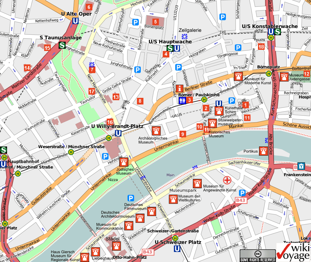 city map frankfurt am main