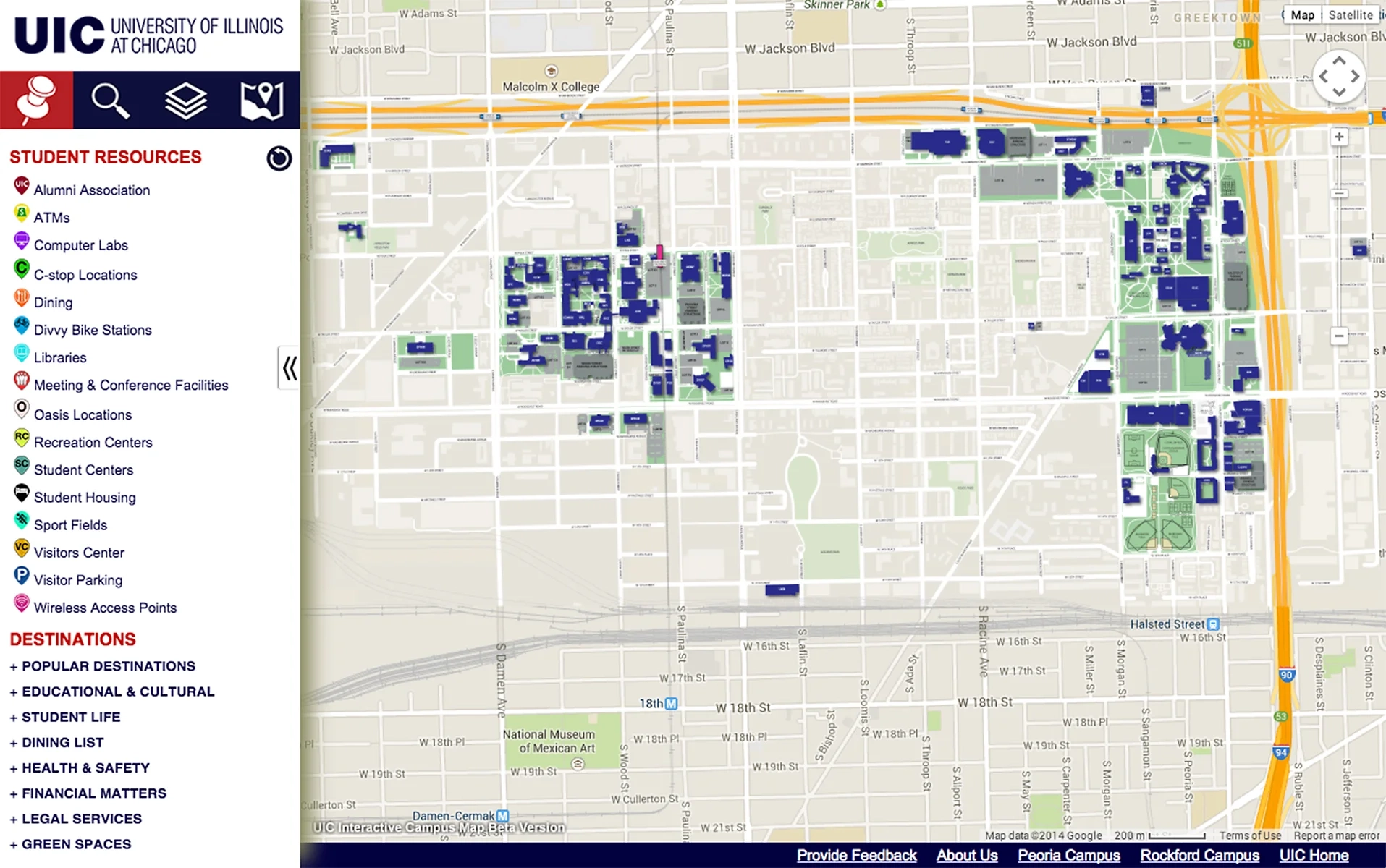 Find Directions Resources With Interactive Campus Map UIC Today