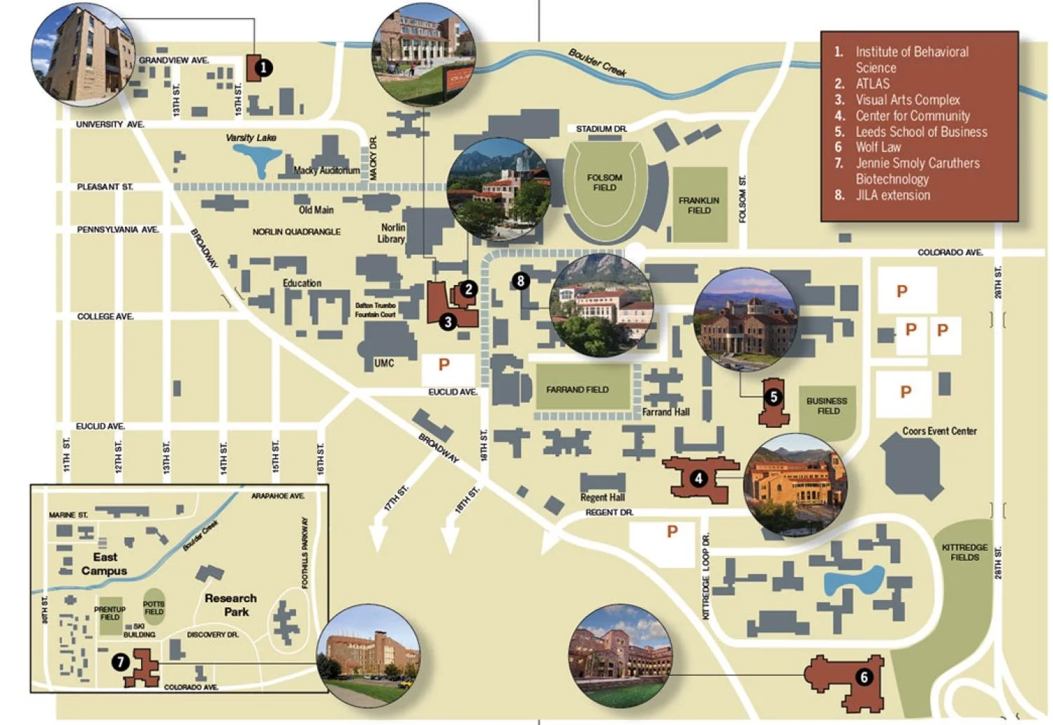 cu boulder map of campus
