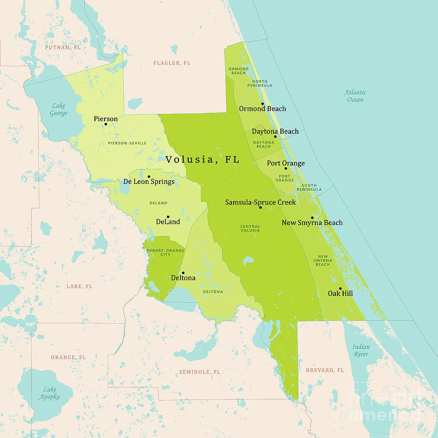 florida volusia county map