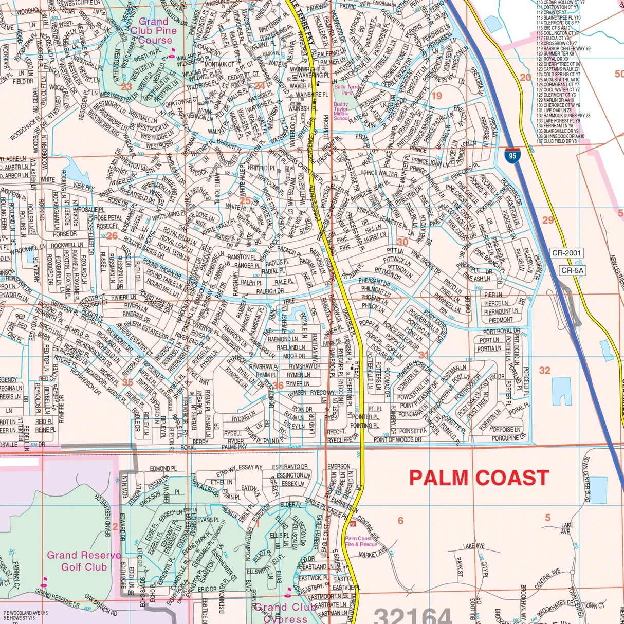 map of flagler county florida