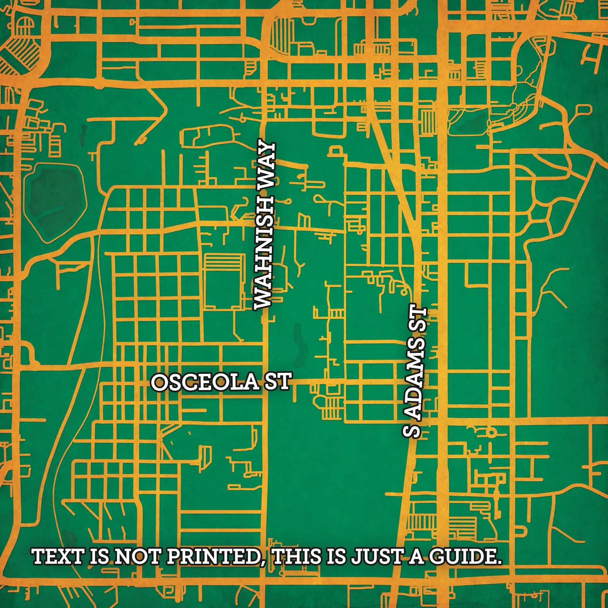 Florida A M University Campus Map Art By City Prints The Map Shop Florida A M University Campus Map Art By City Prints The Map Shop