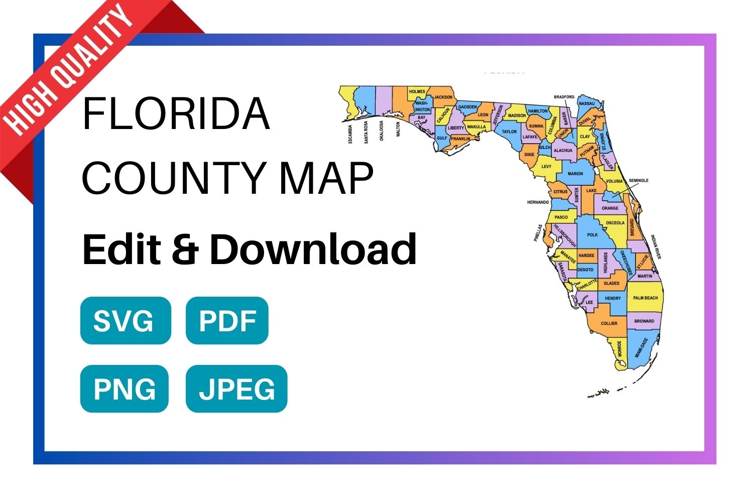 florida state map by county florida state map by county