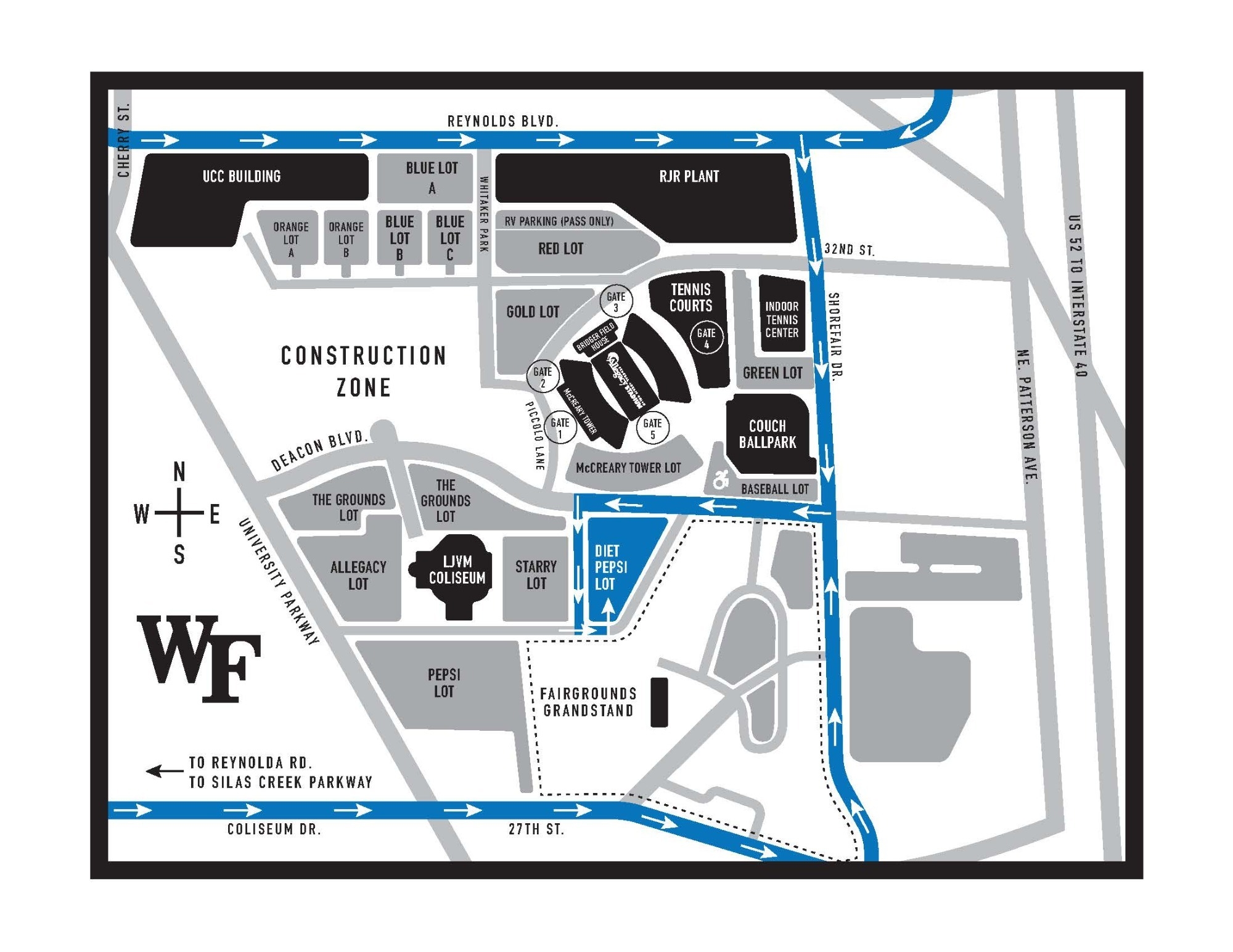 wfu campus map wfu campus map