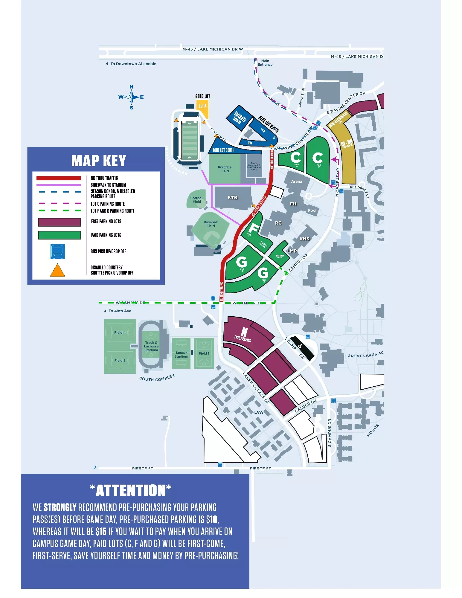 grand valley state campus map
