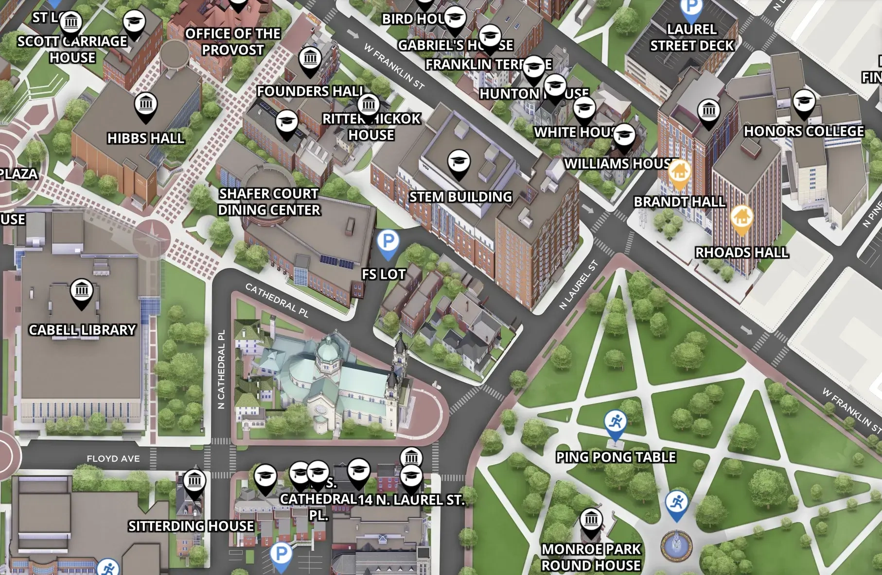 For Rams Finding Their Way VCU Introduces New Interactive Campus Map VCU News Virginia Commonwealth University