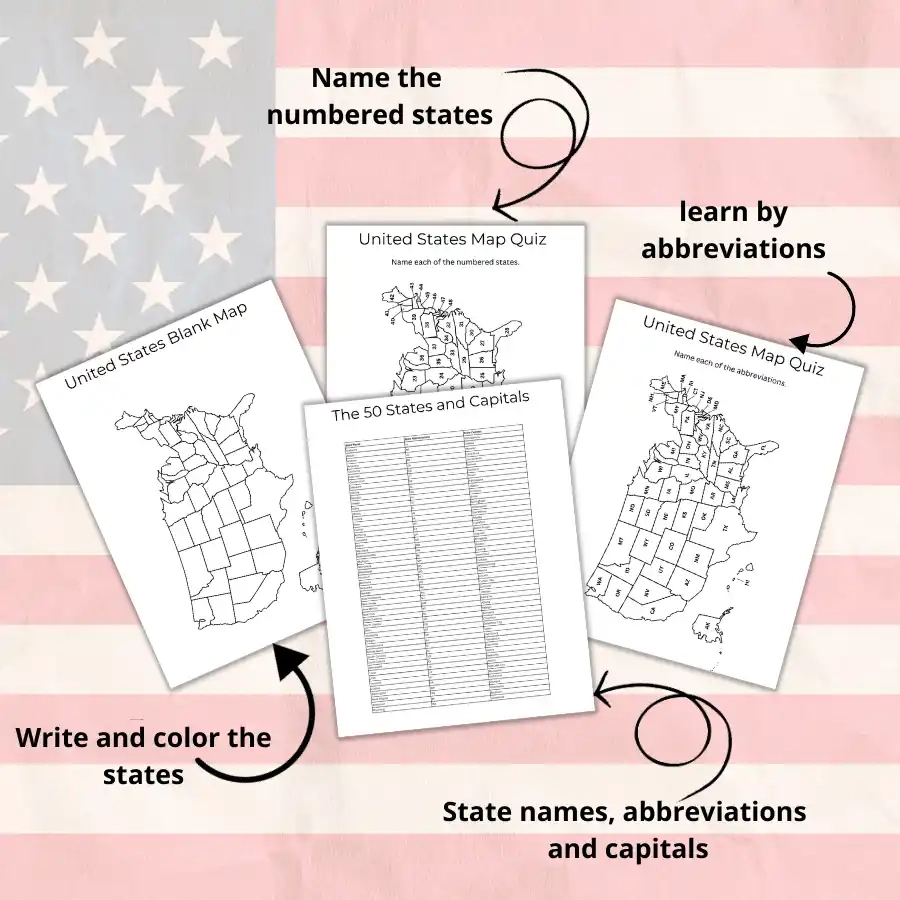 Free Printable United States Map The Facts Institute