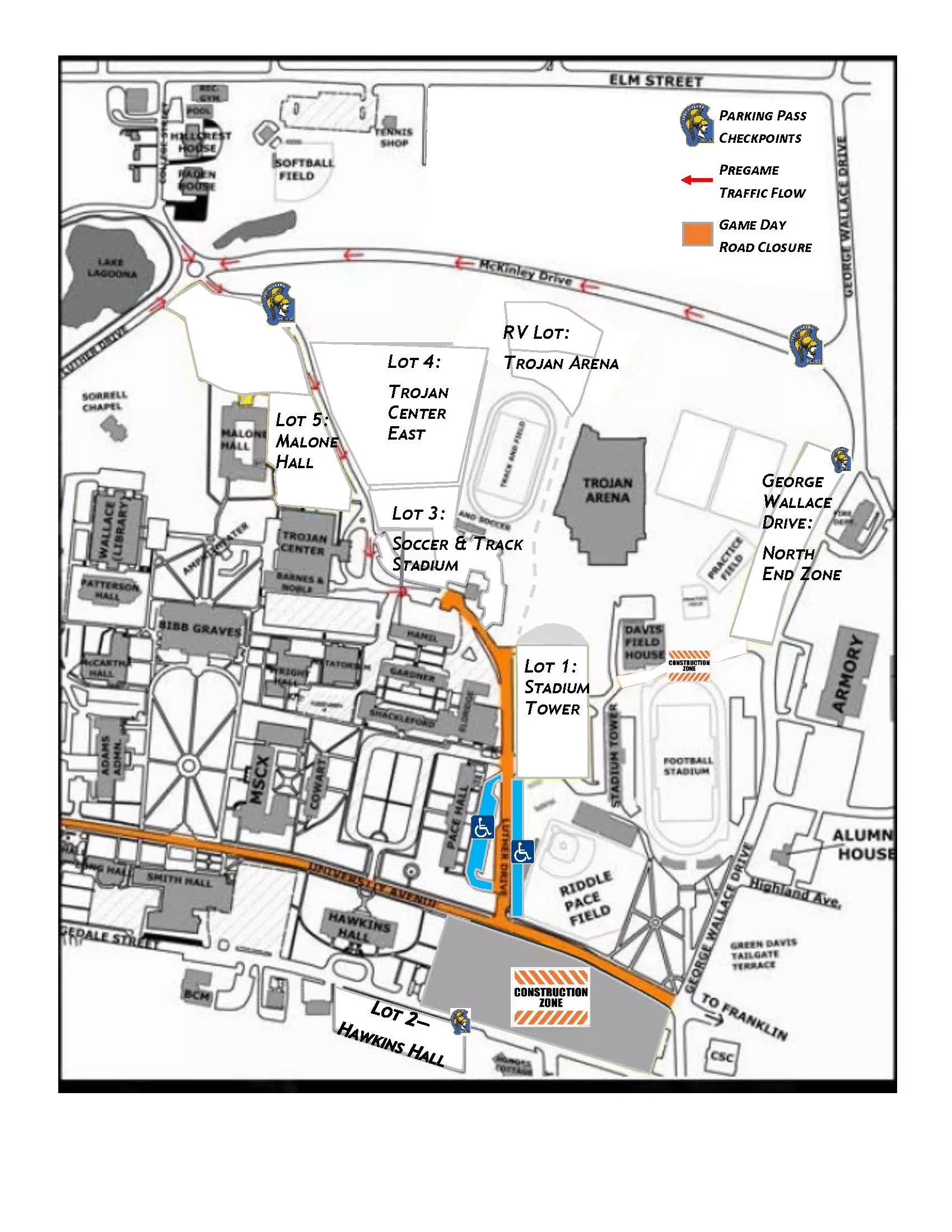 Gameday Parking Troy University Athletics