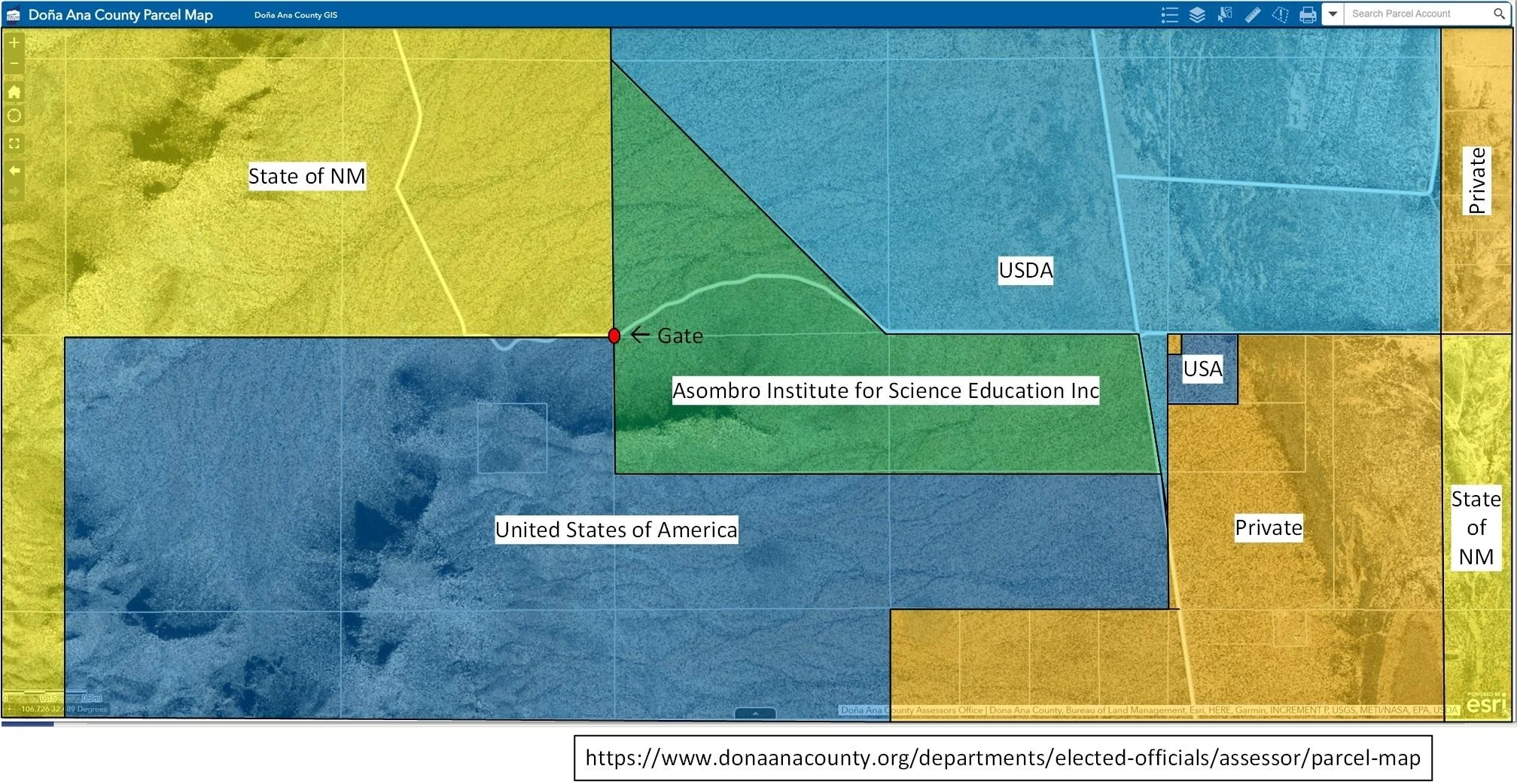Gate Blocking A Country Road Dona Ana Mountains Area R LasCruces