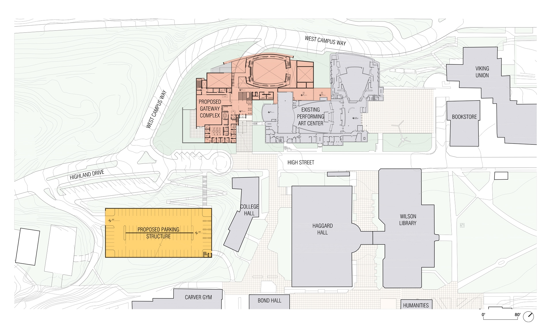 western washington campus map
