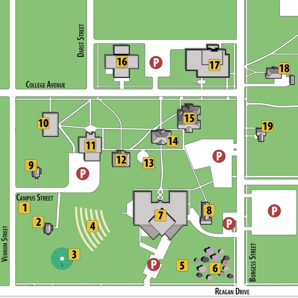 George Fox University Campus Map Mapformation George Fox University Campus Map Mapformation